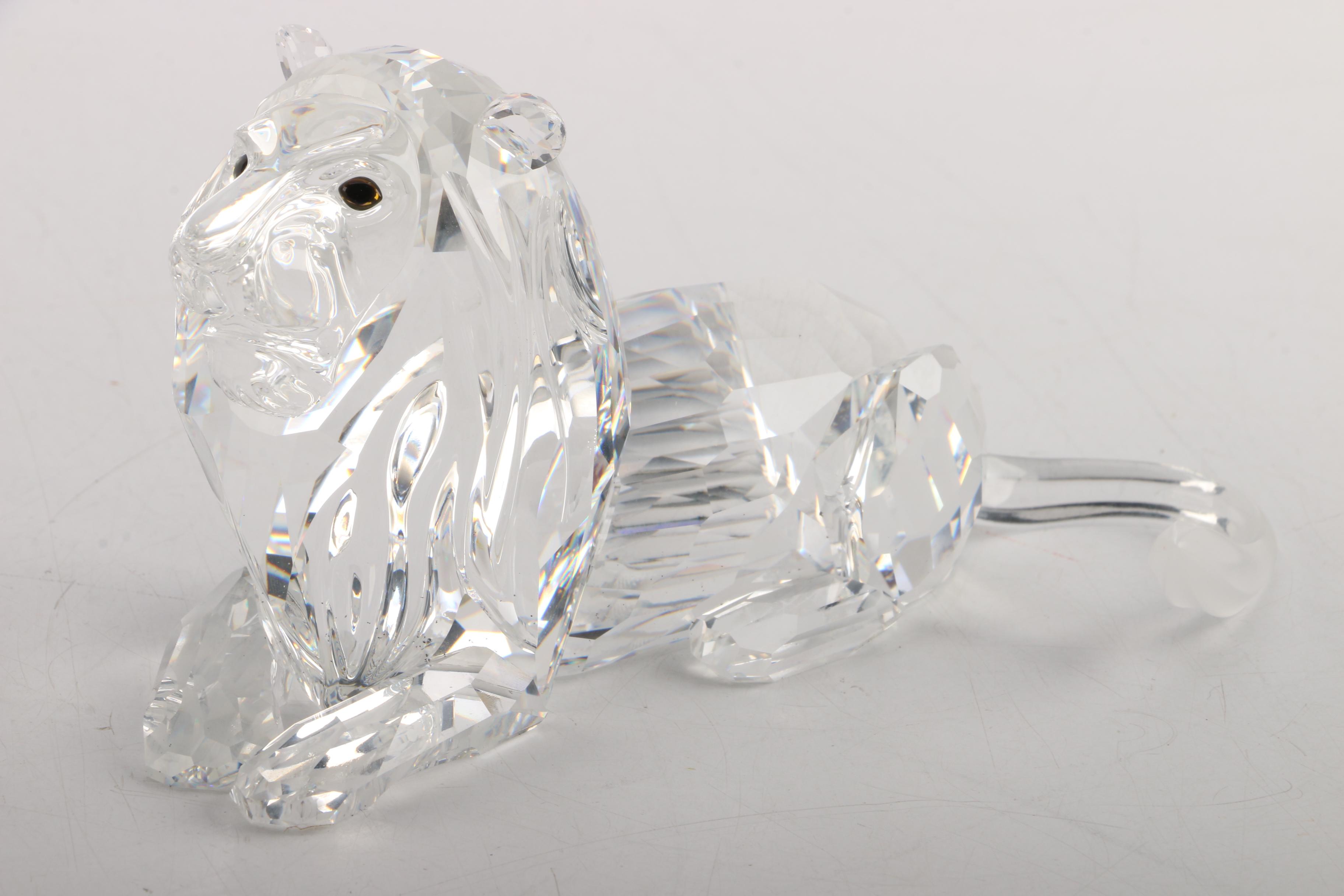 Swarovski 1995 Annual Edition "Inspiration Africa" Crystal Lion Figurine