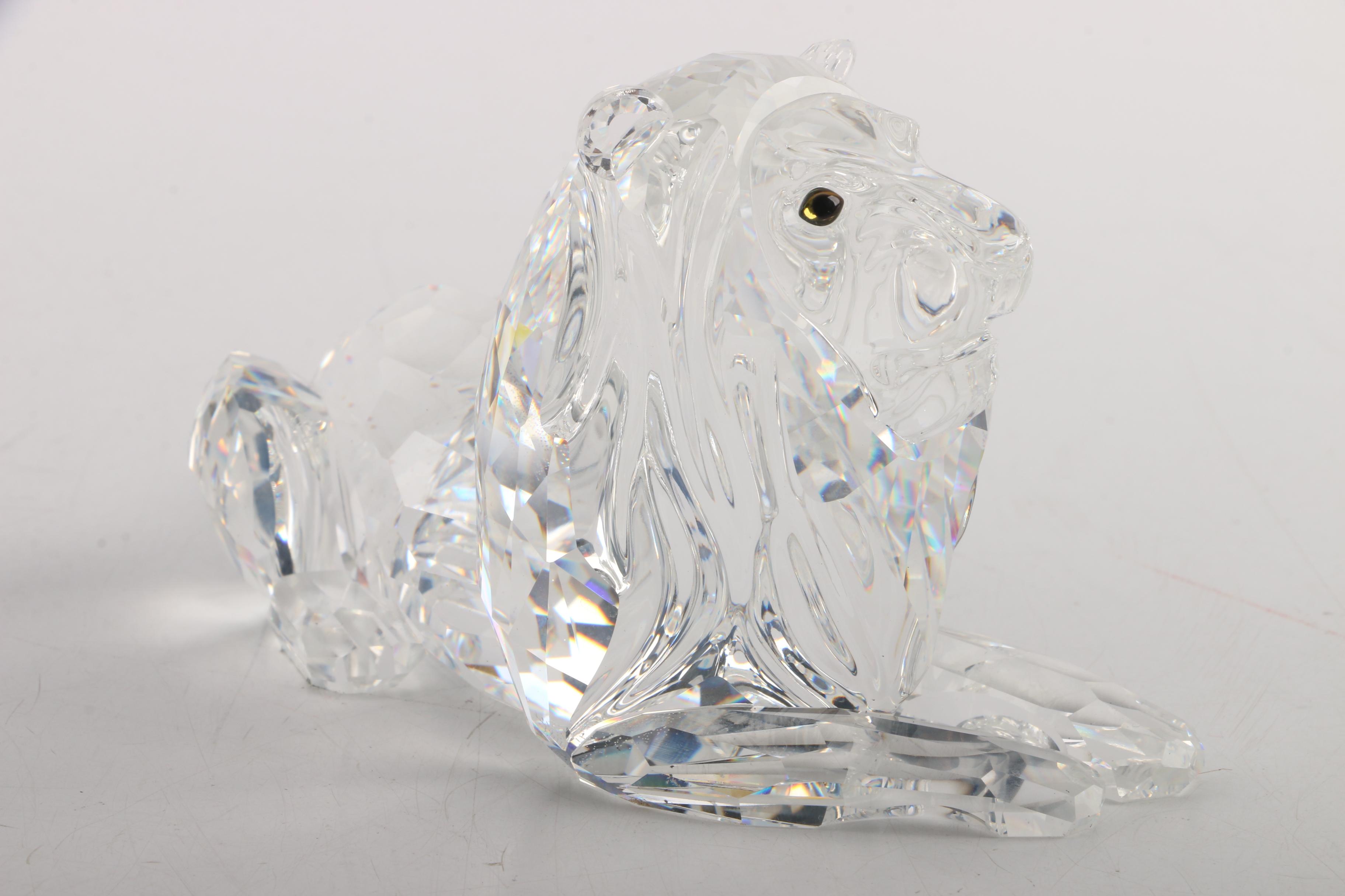Swarovski 1995 Annual Edition "Inspiration Africa" Crystal Lion Figurine