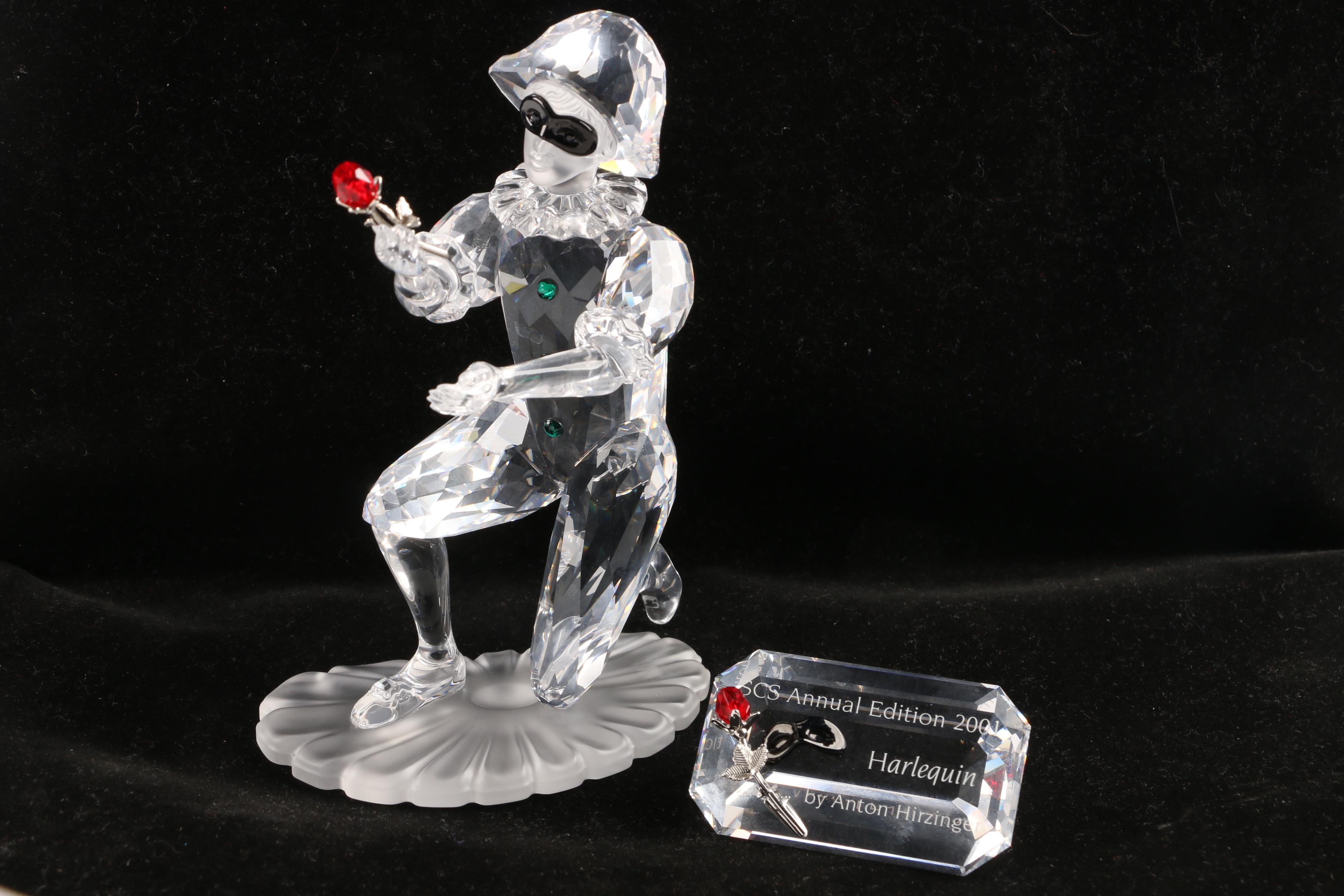 Swarovski 2001 Annual Edition "Harlequin" Crystal Figurine