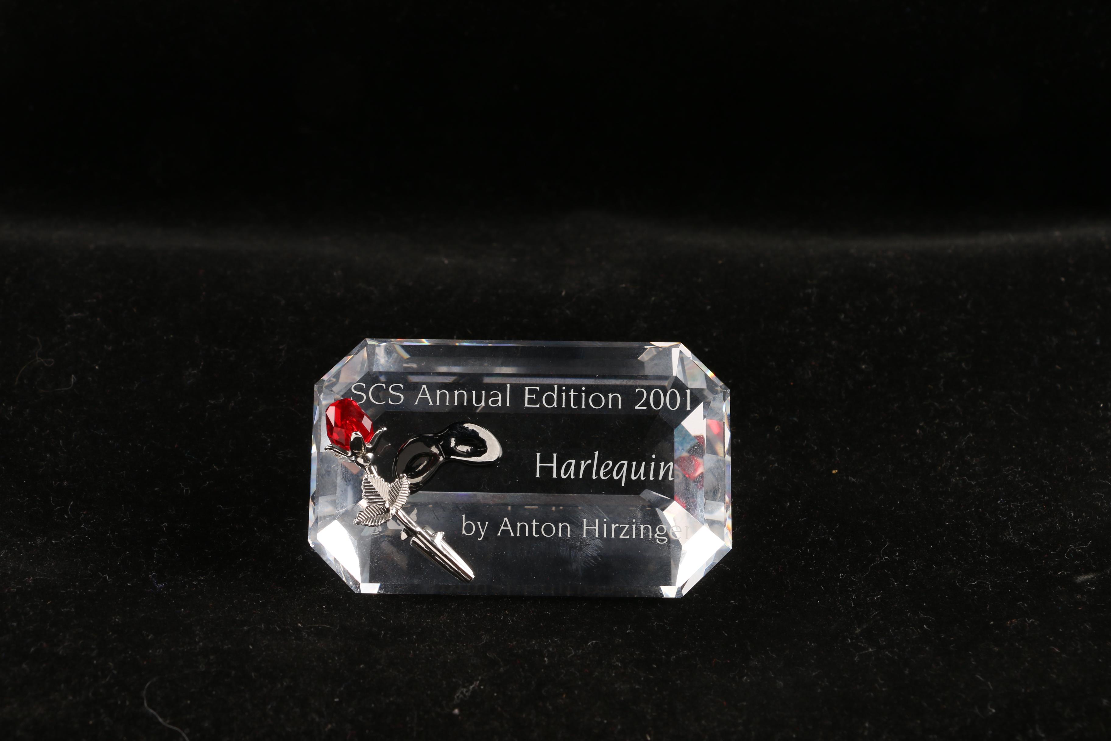 Swarovski 2001 Annual Edition "Harlequin" Crystal Figurine