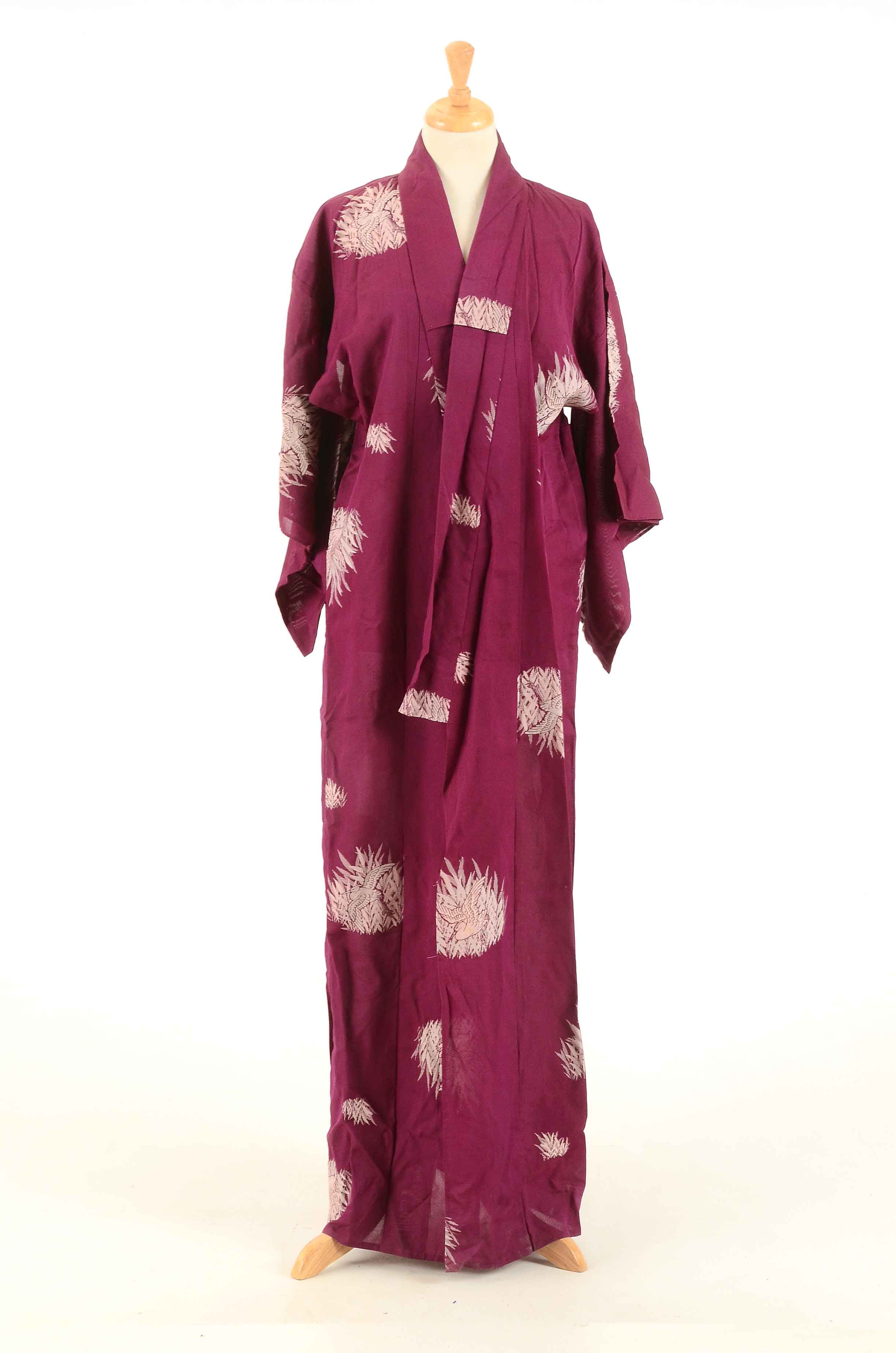 Three Vintage Japanese Kimonos