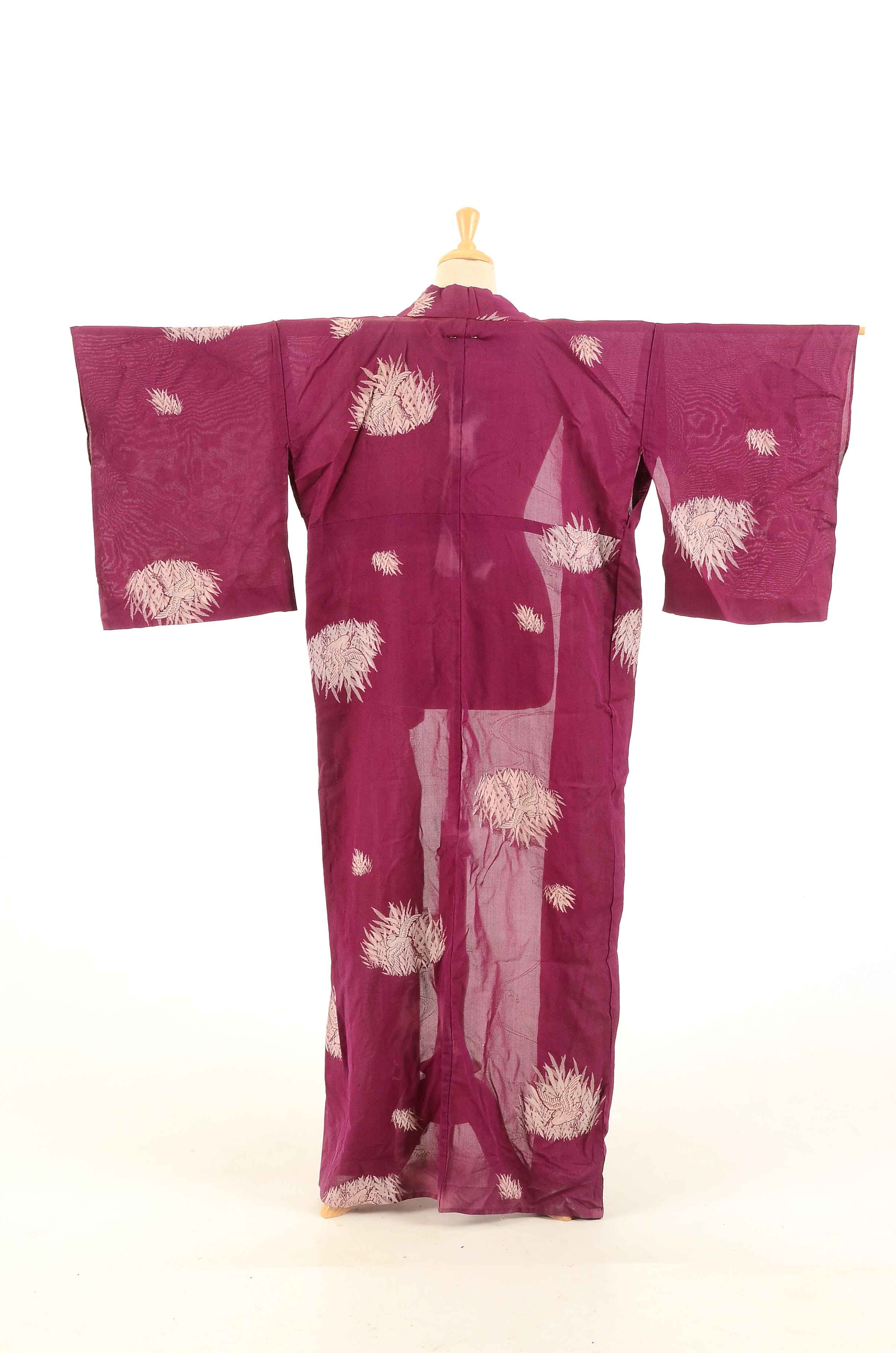Three Vintage Japanese Kimonos