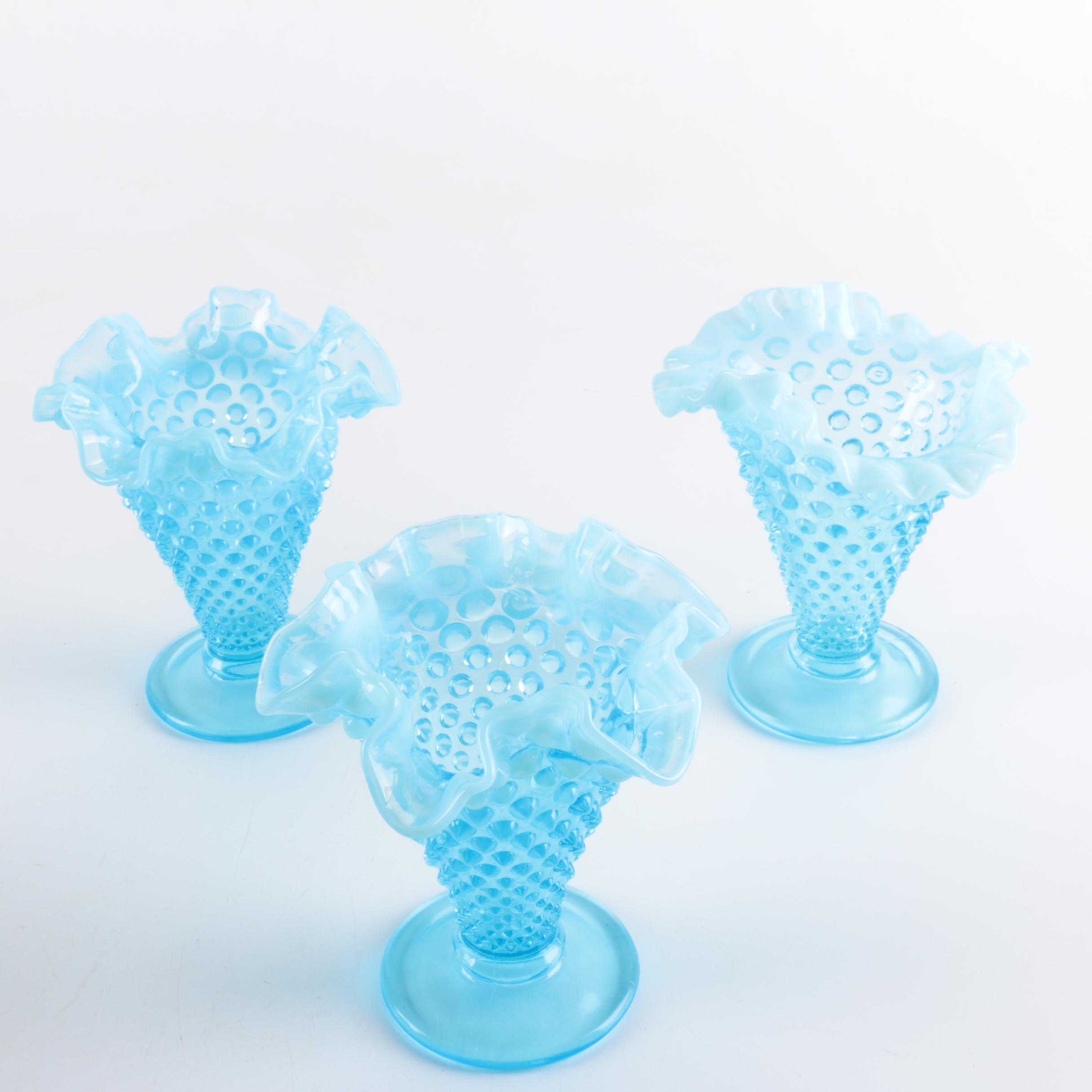 Hobnail and Glass Vases and Bowls
