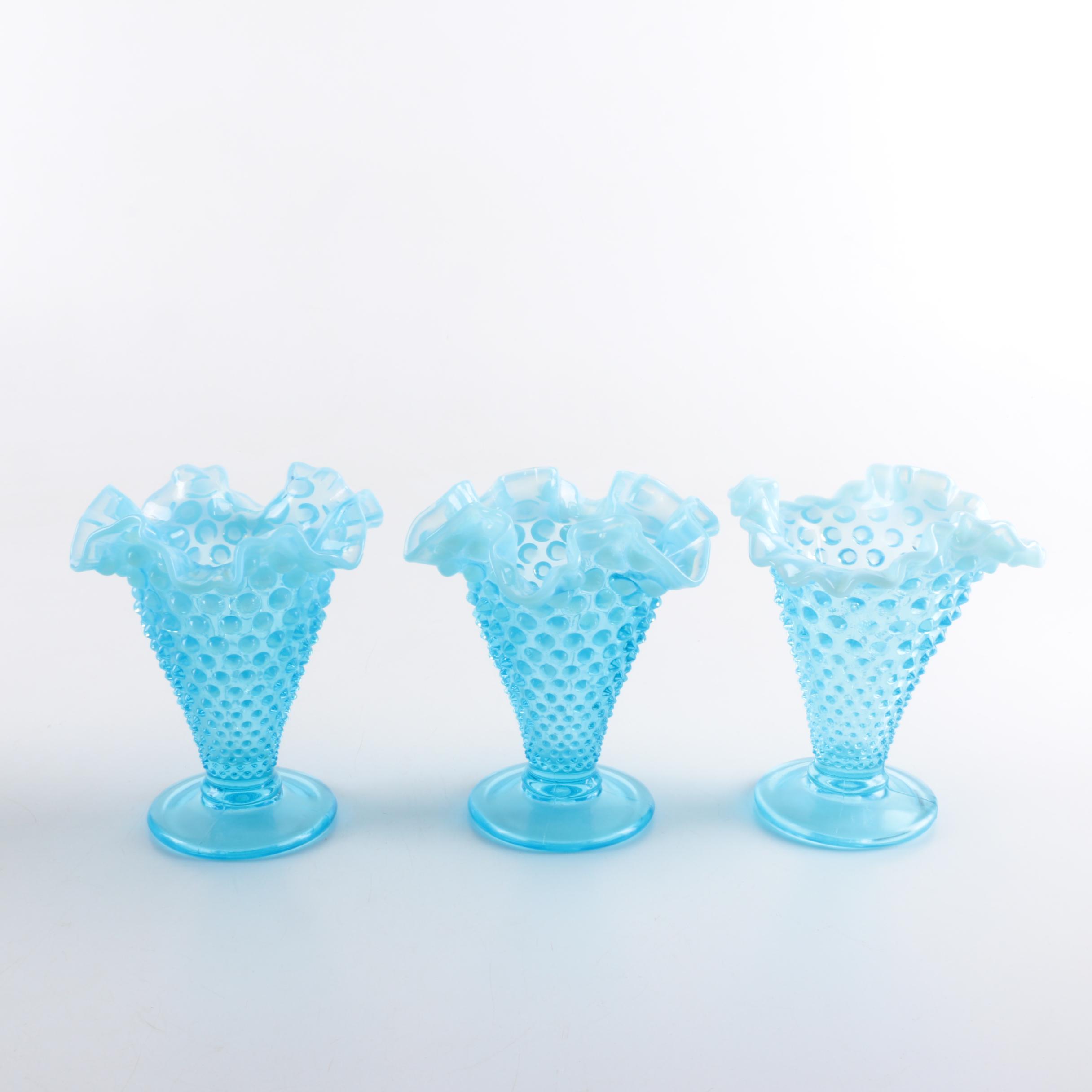 Hobnail and Glass Vases and Bowls