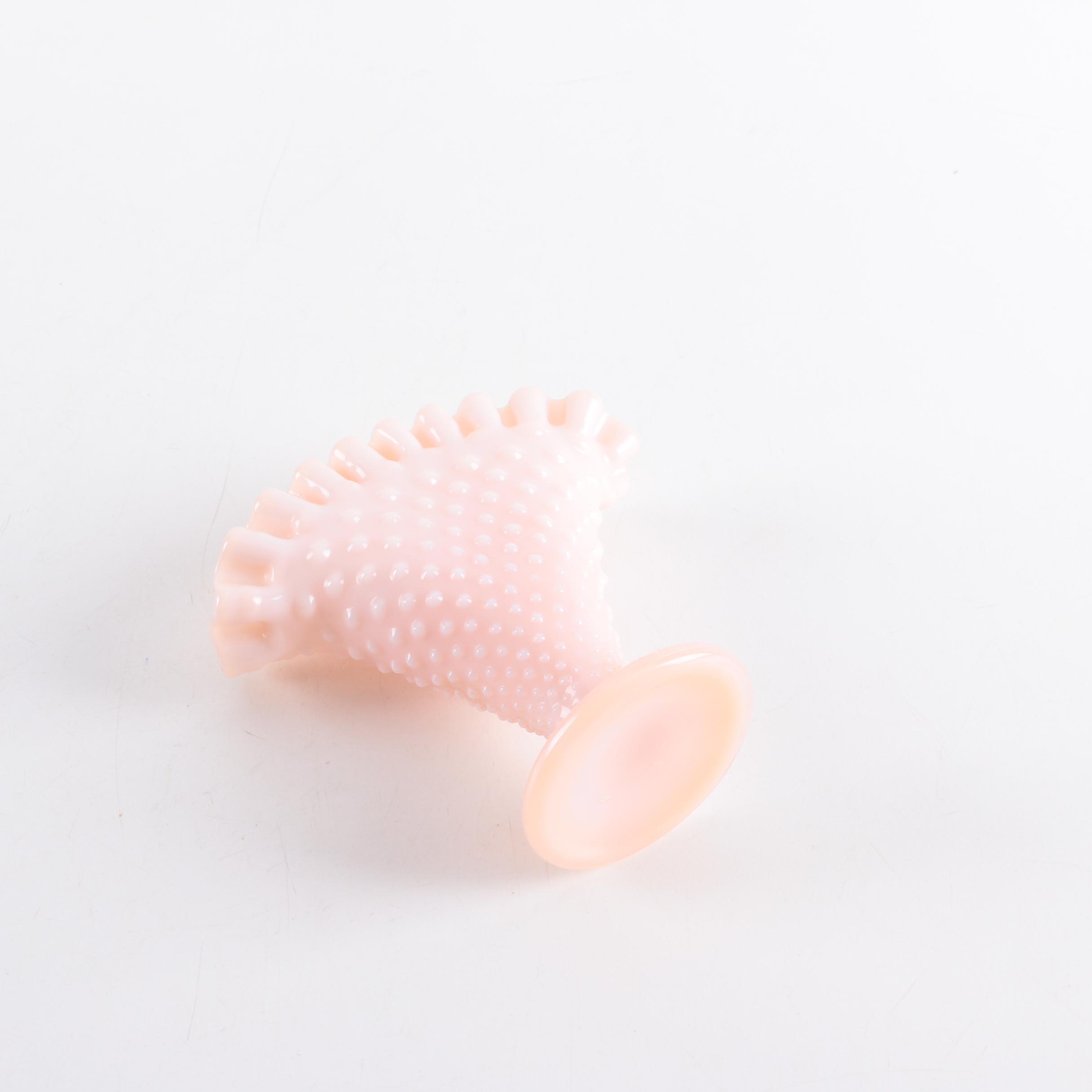 Hobnail and Glass Vases and Bowls