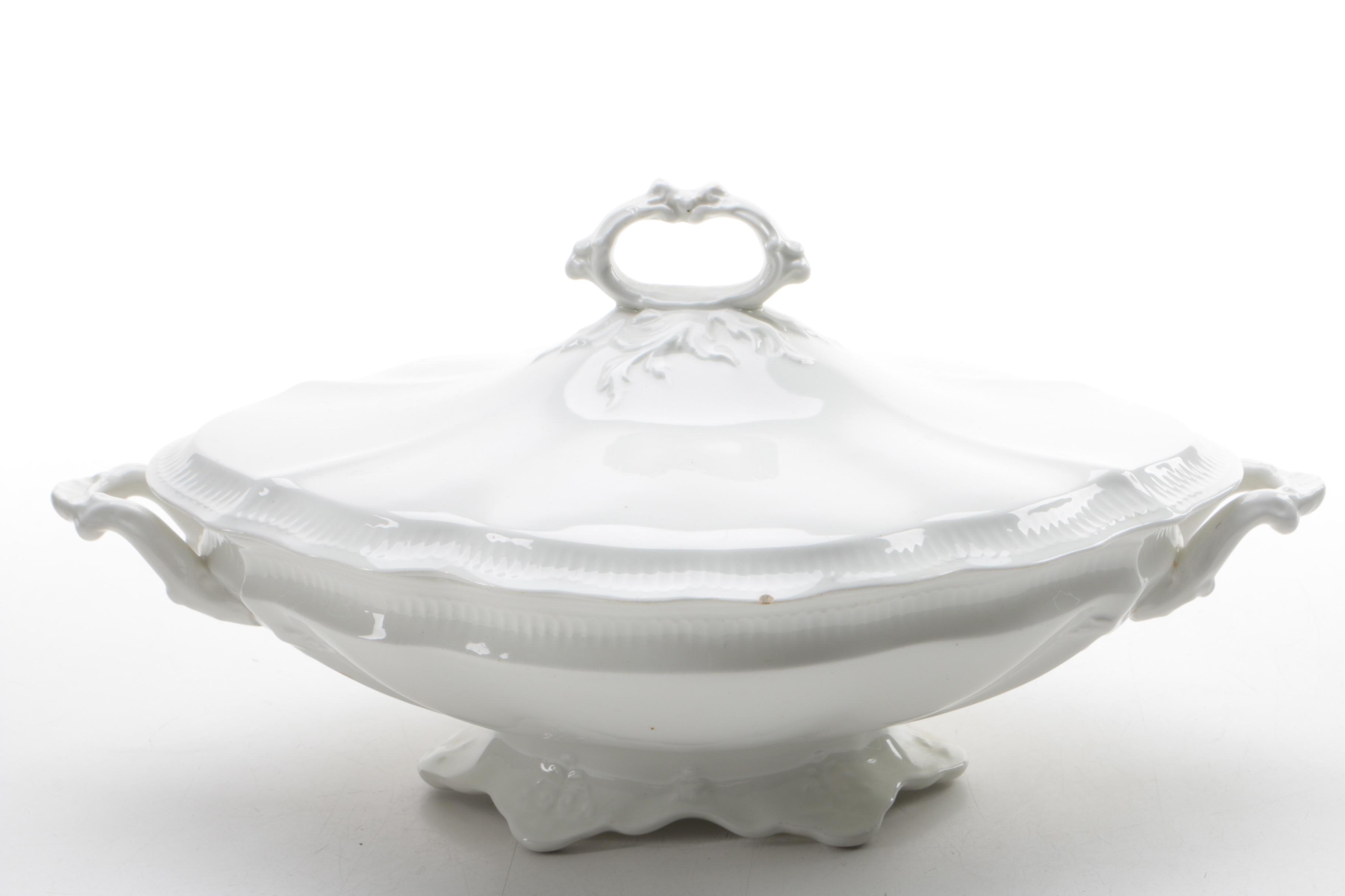 Antique Gerard, Dufraisseix & Morel and Johnson Bros. Covered Casserole Dishes