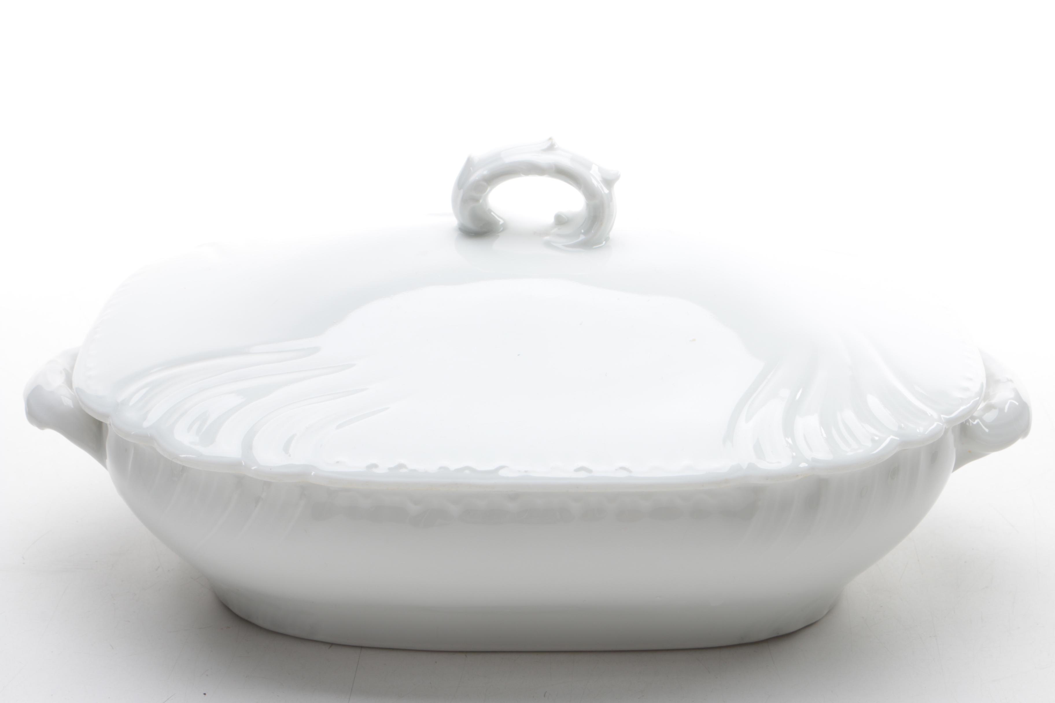 Antique Gerard, Dufraisseix & Morel and Johnson Bros. Covered Casserole Dishes