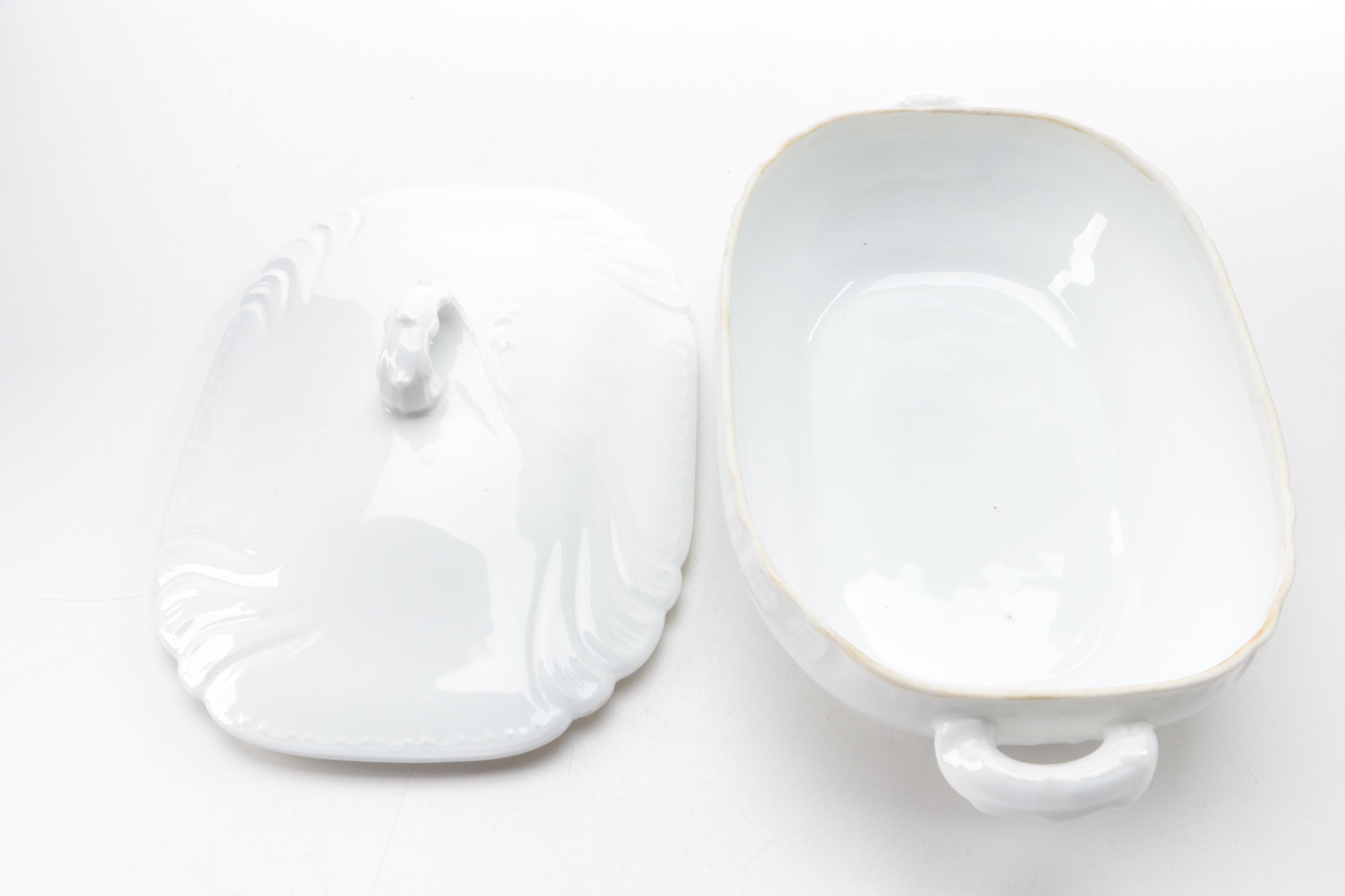 Antique Gerard, Dufraisseix & Morel and Johnson Bros. Covered Casserole Dishes