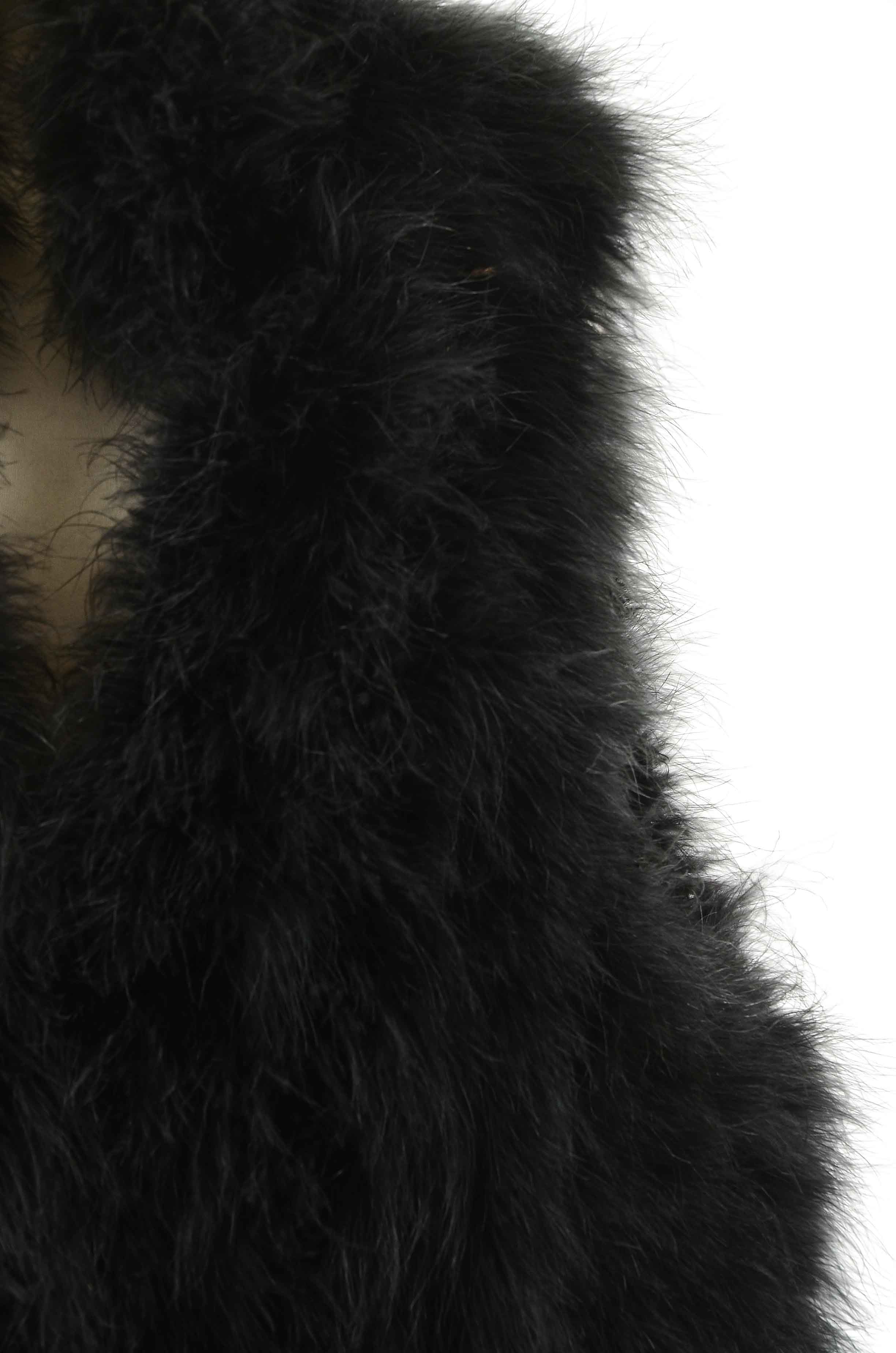 Trina Turk Black Feather Vest