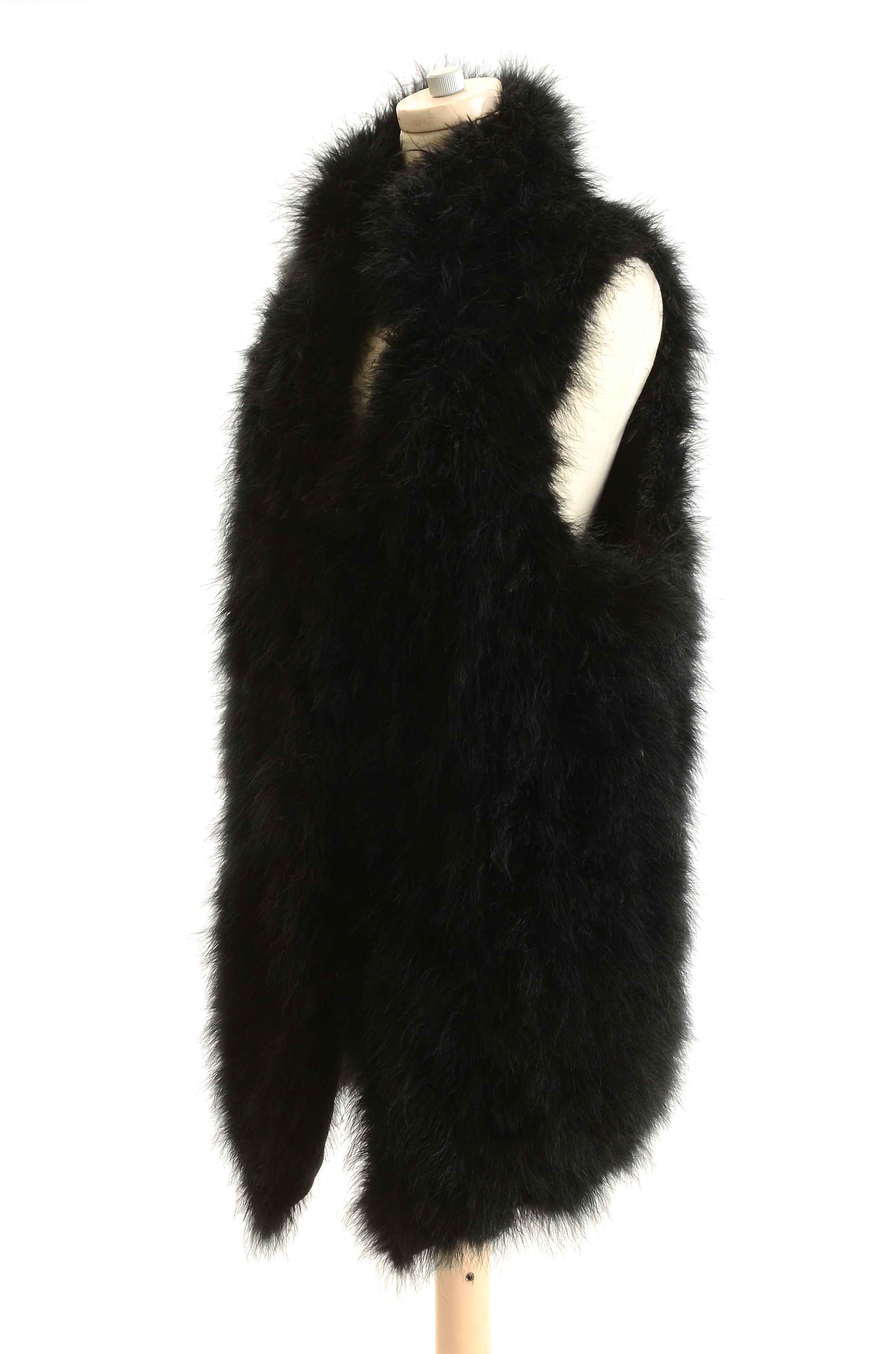 Trina Turk Black Feather Vest