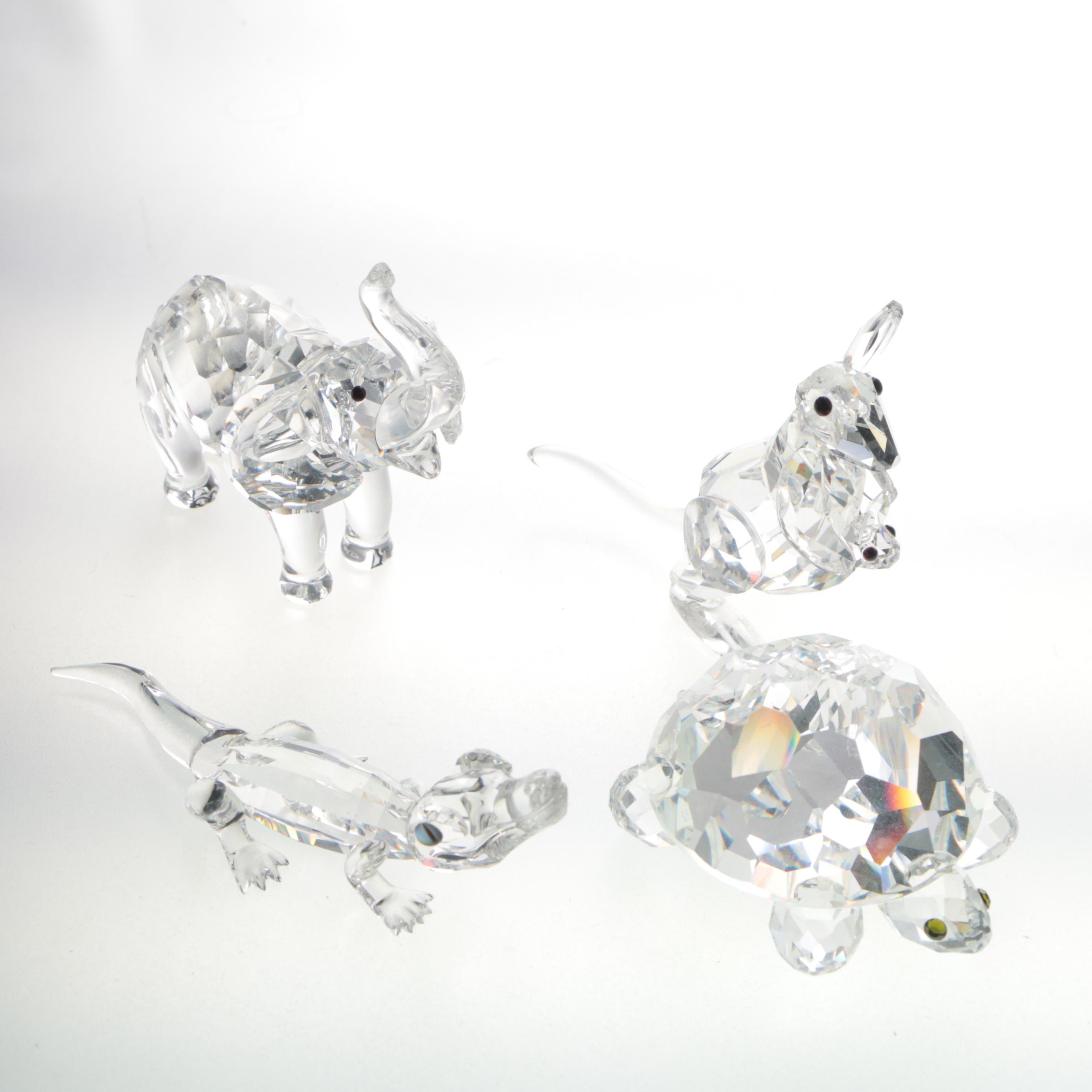 Collection of Swarovski "Silver Crystal" Crystal Animal Figurines