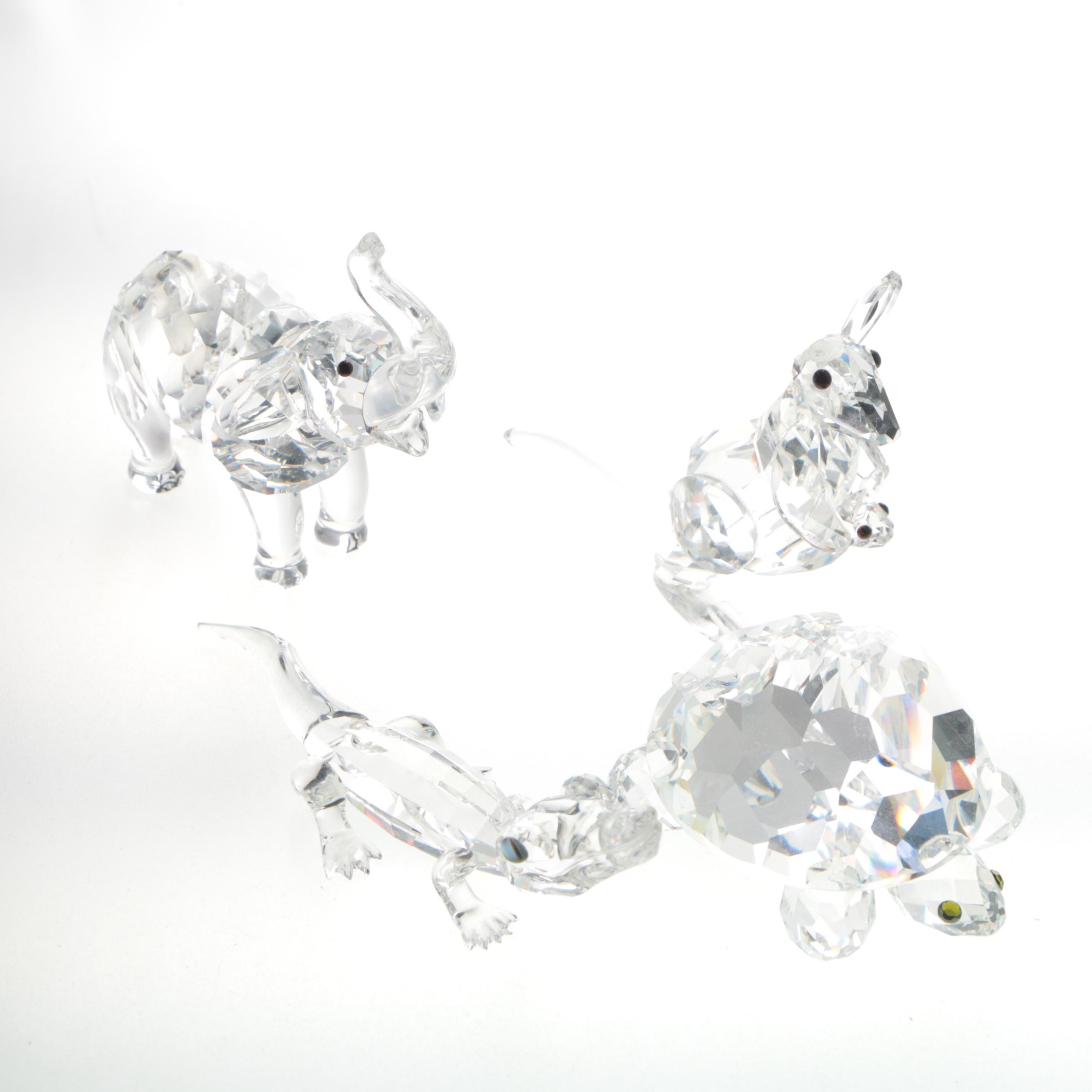 Collection of Swarovski "Silver Crystal" Crystal Animal Figurines