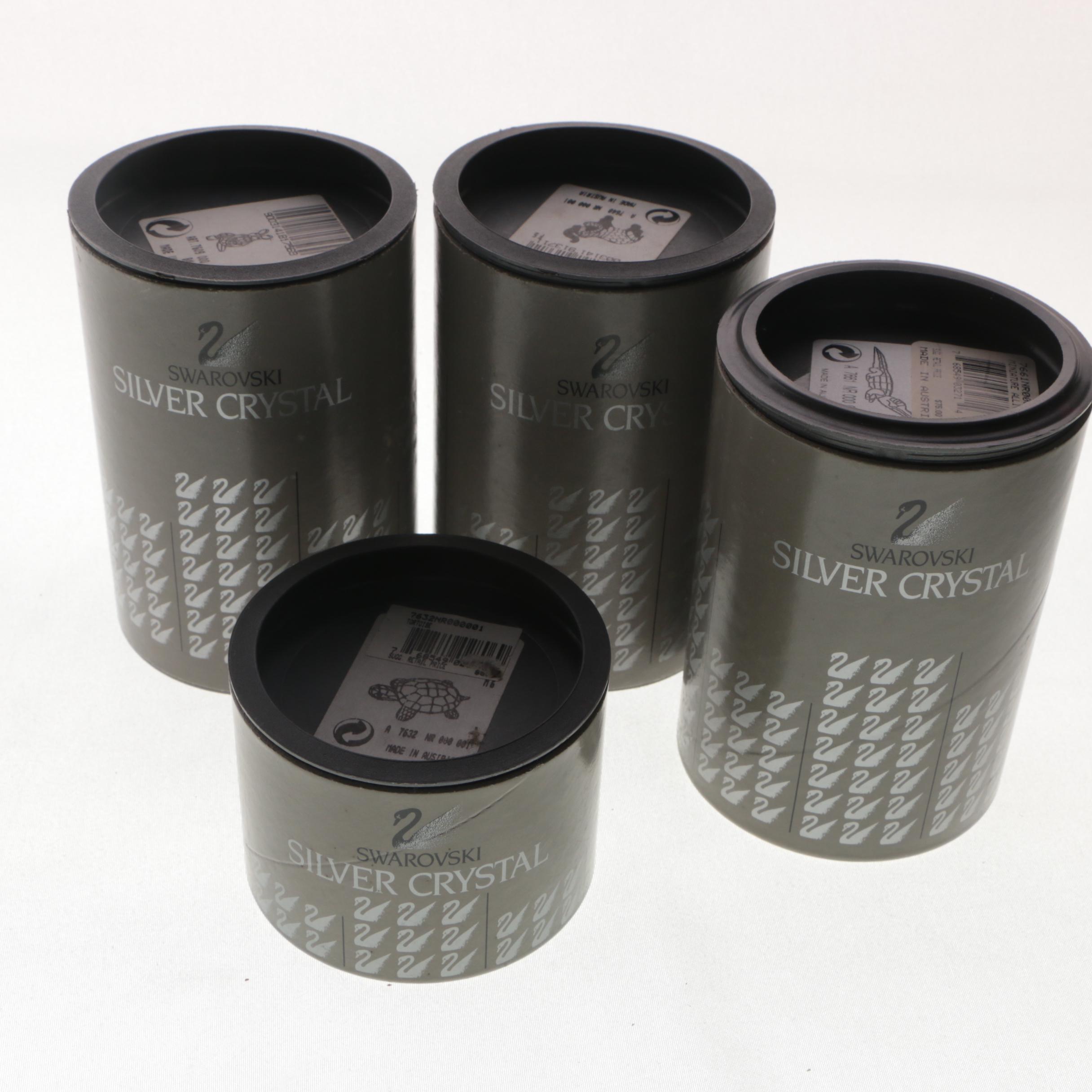 Collection of Swarovski "Silver Crystal" Crystal Animal Figurines