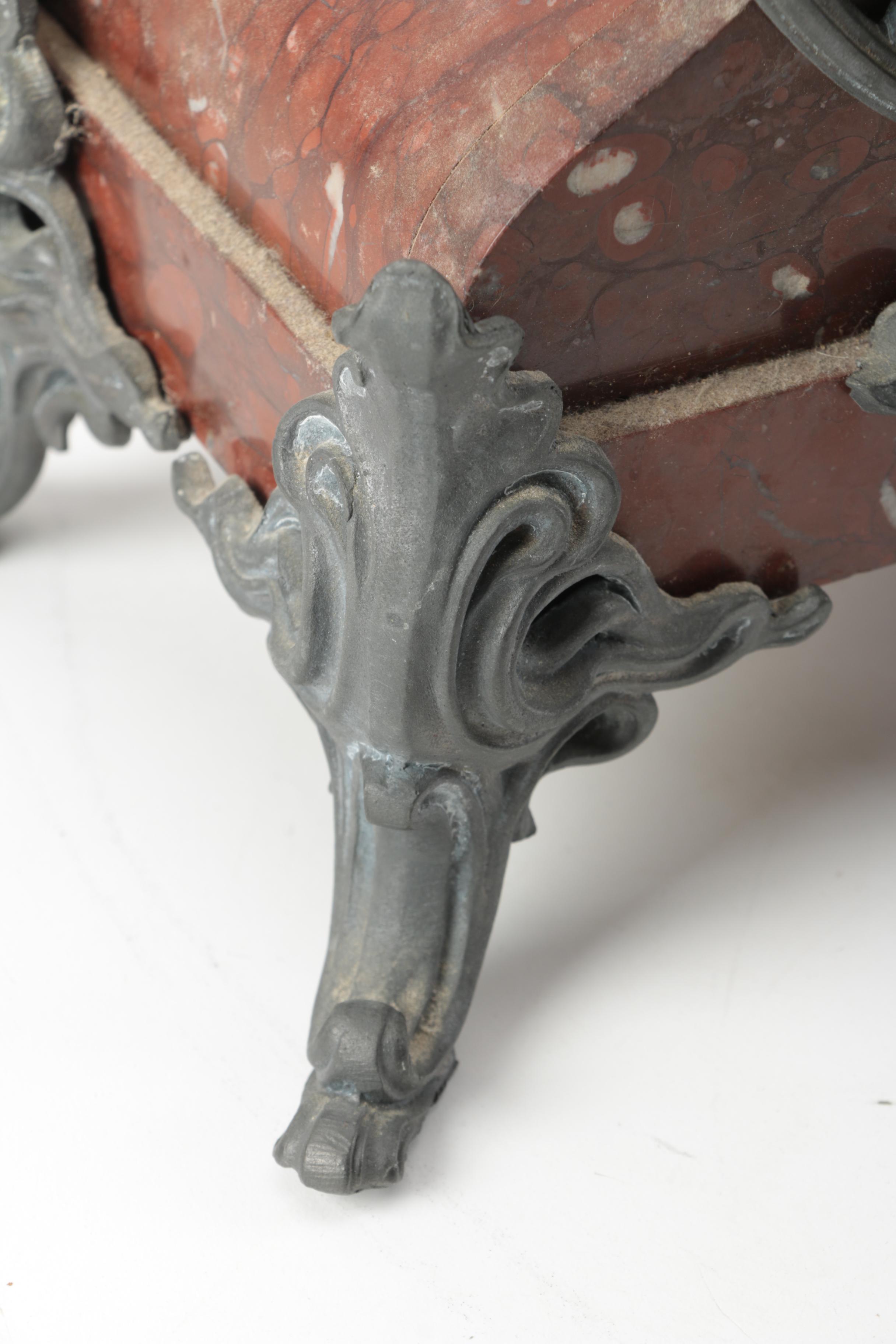 Antique French After Ernest Justin Ferrand Marble Mantel Clock