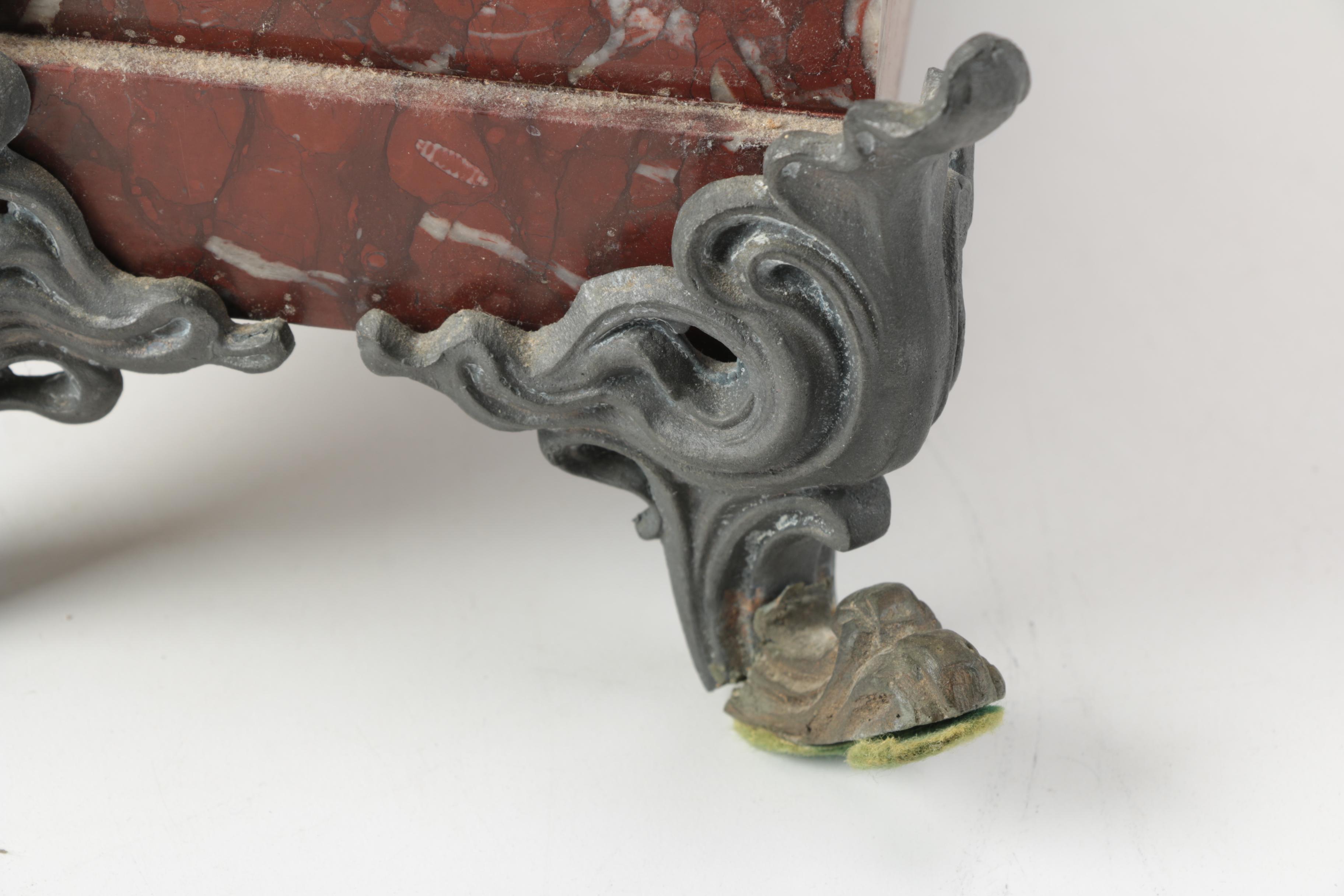 Antique French After Ernest Justin Ferrand Marble Mantel Clock