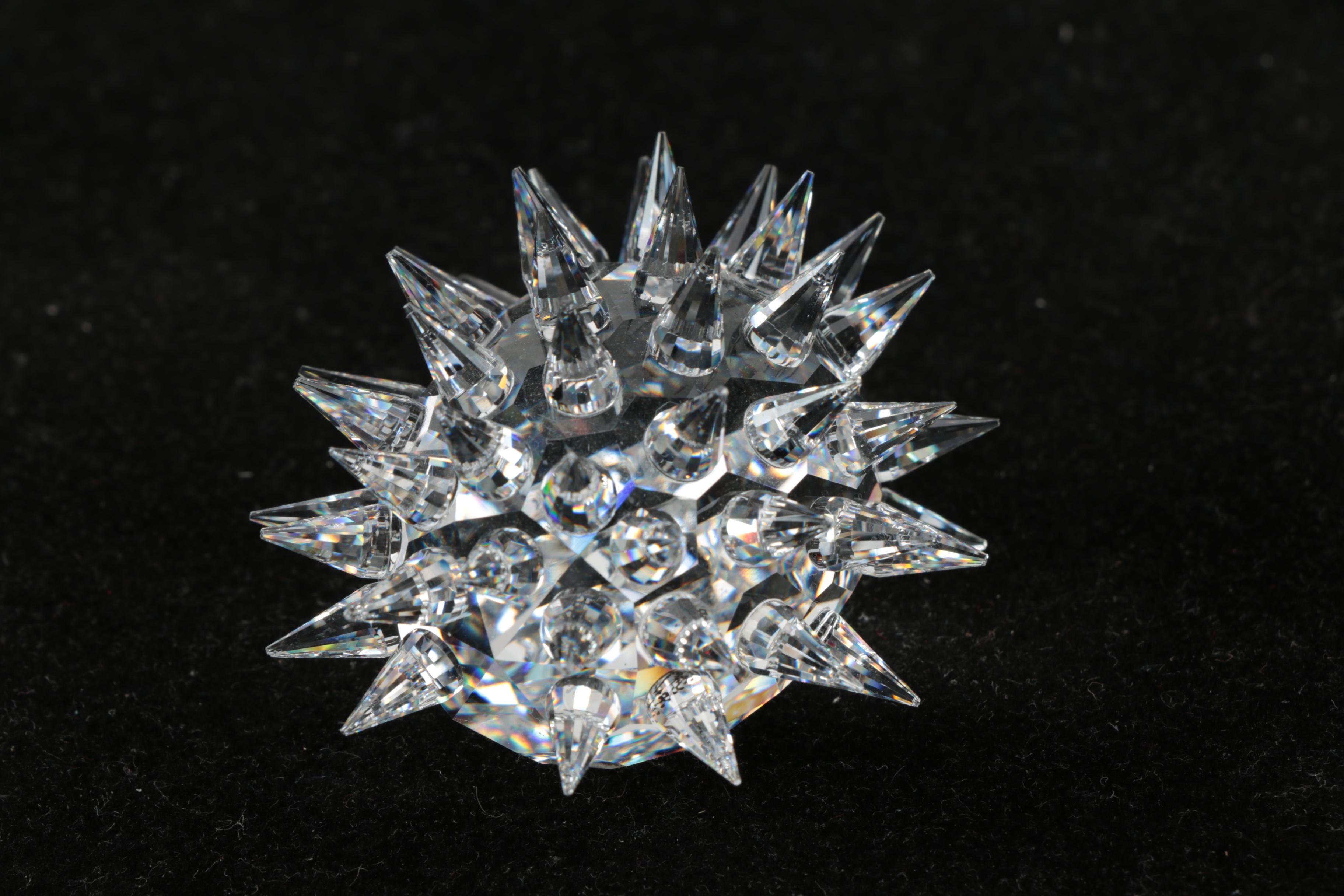 Swarovski Crystal Animal Figurines Featuring "Teddy Bear"