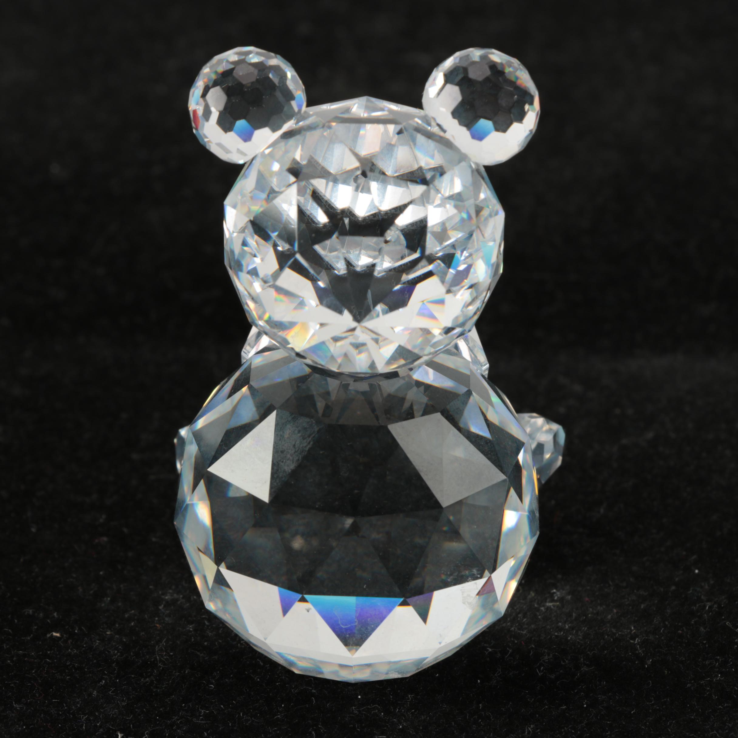 Swarovski Crystal Animal Figurines Featuring "Teddy Bear"