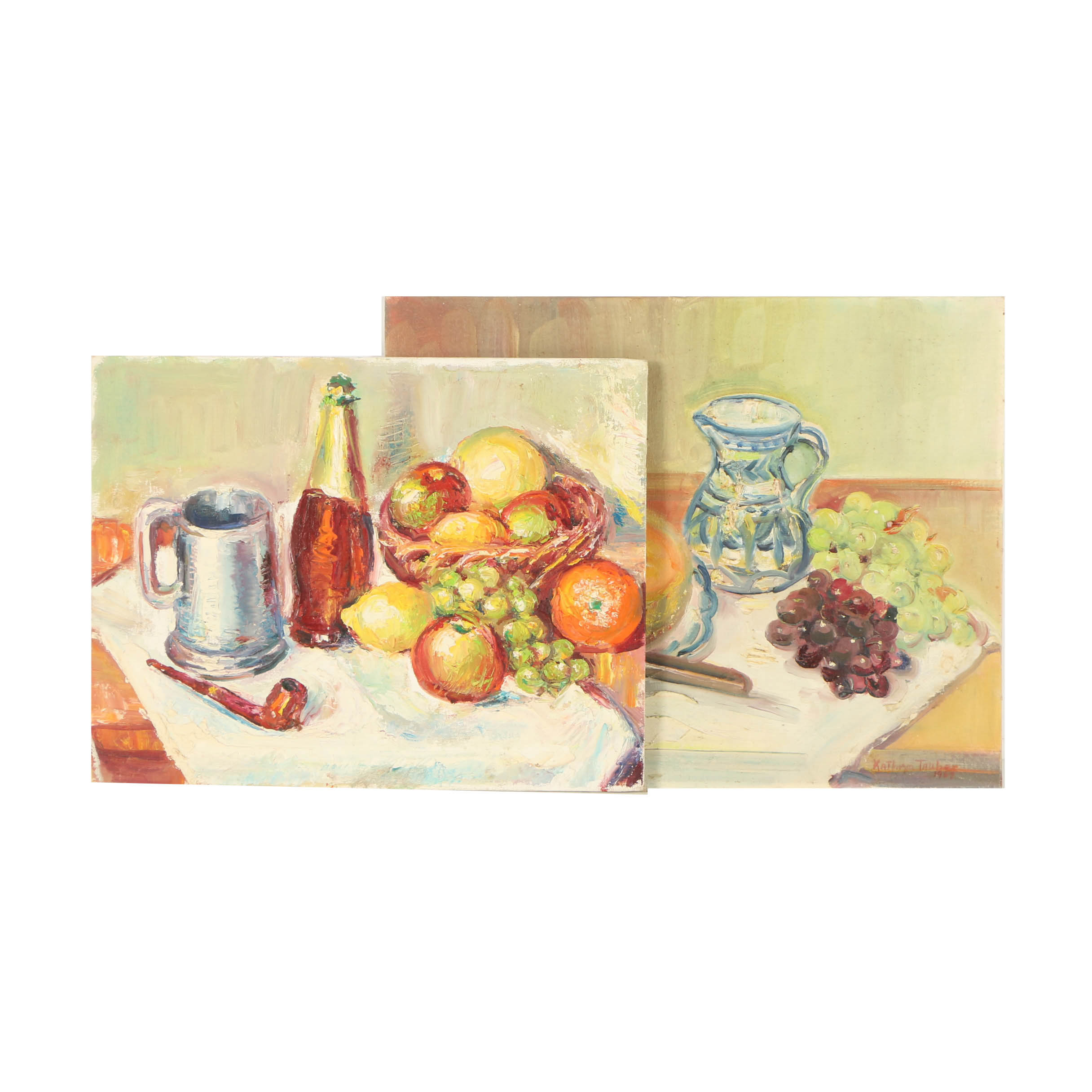 Two Oil Paintings Including Kathryn Tauber