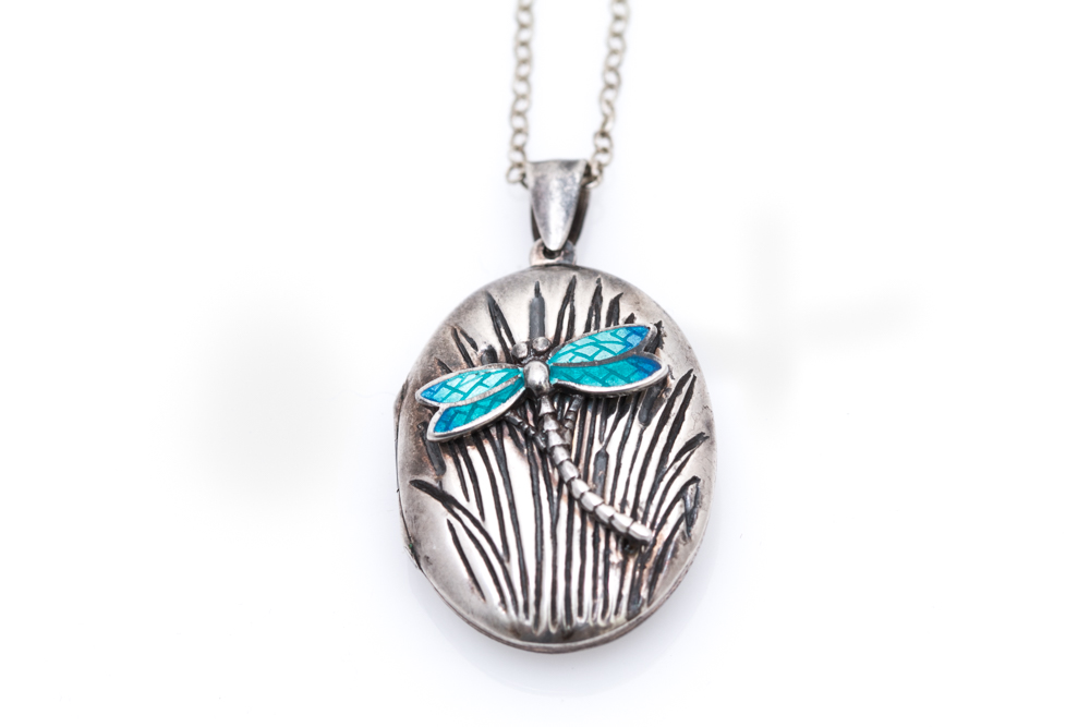 Sterling Silver Dragonfly Pendant Necklaces