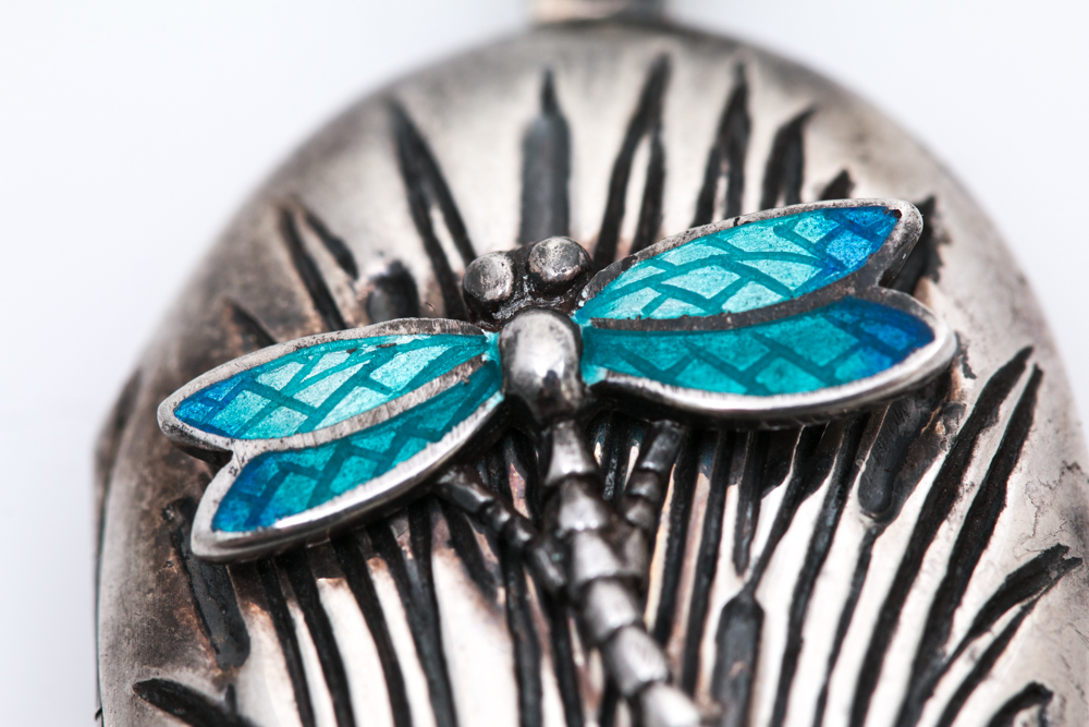 Sterling Silver Dragonfly Pendant Necklaces