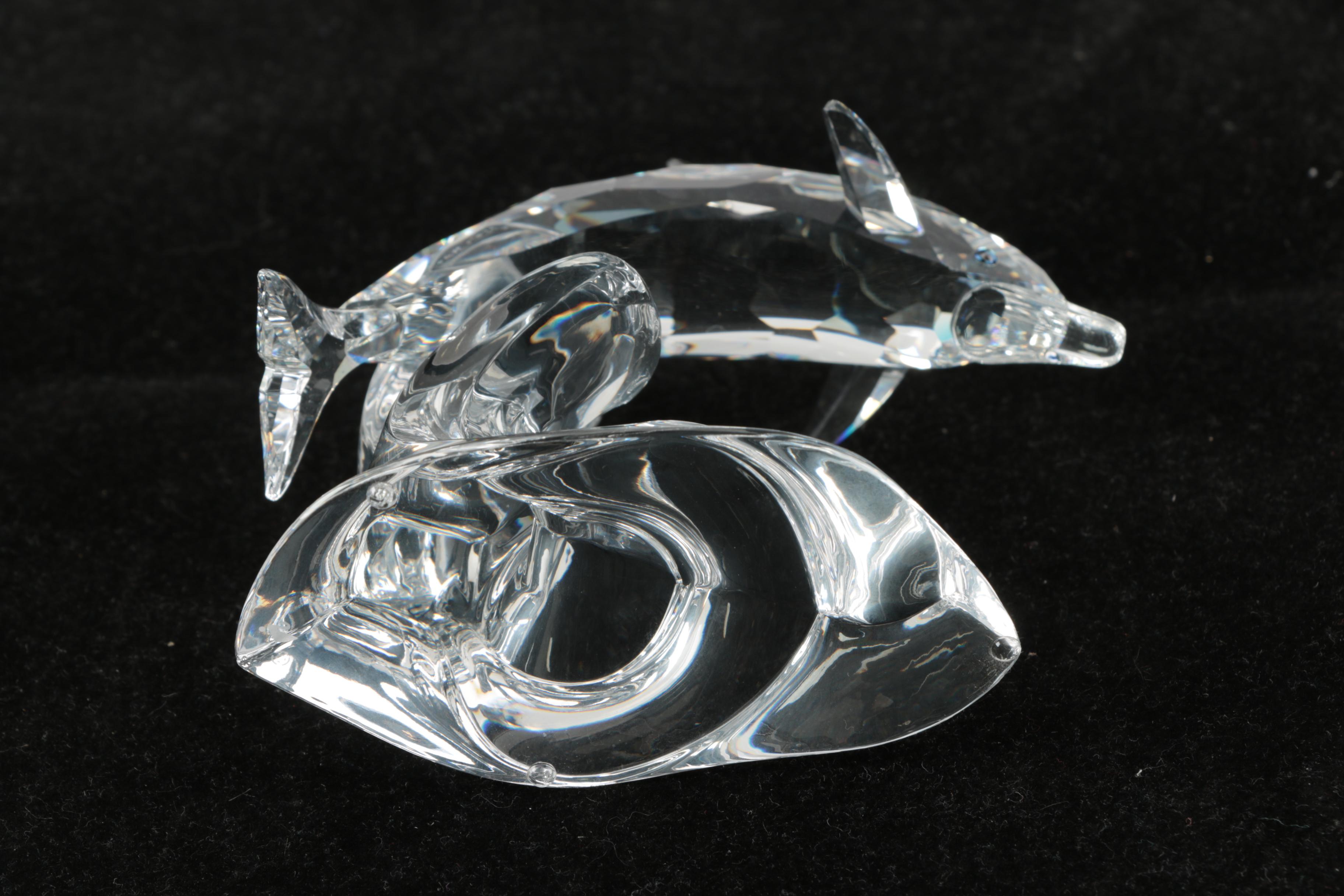 Swarovski Crystal "Dolphin on Wave" Figurine