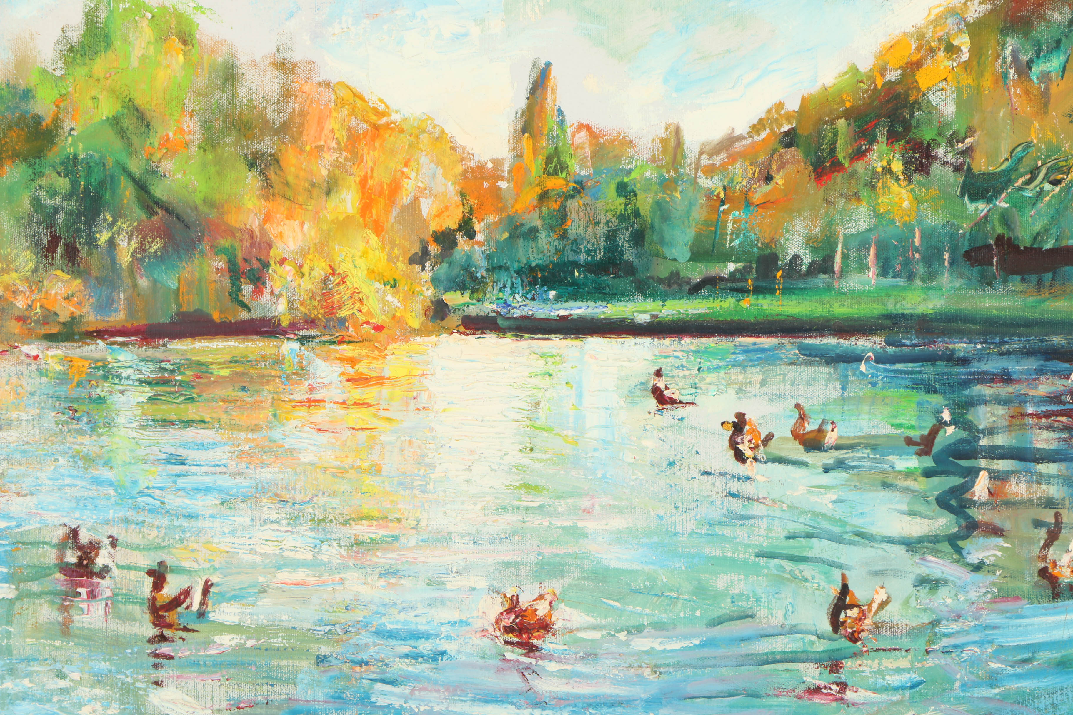 Oil Painting of an Autumnal Landscape