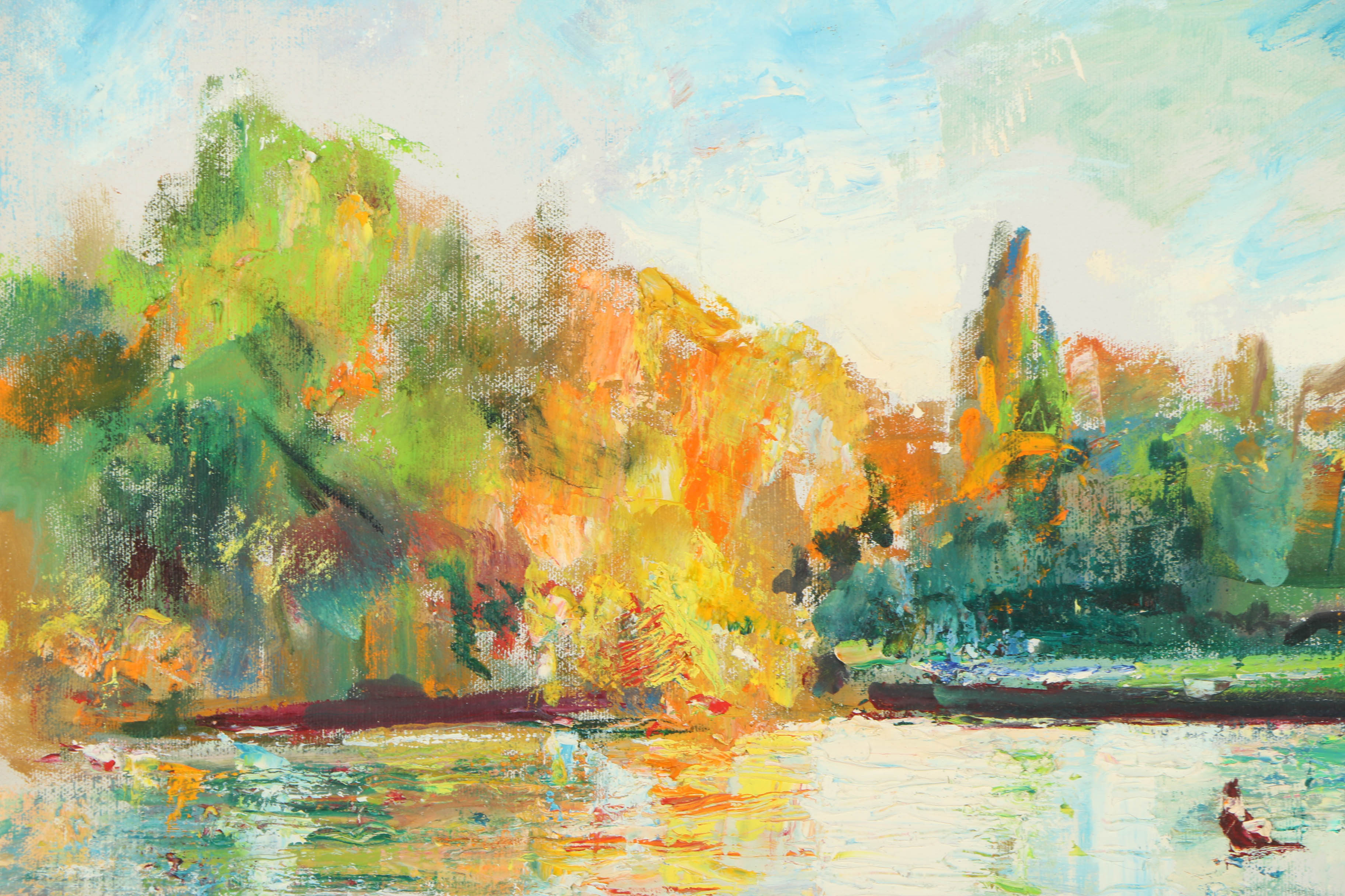 Oil Painting of an Autumnal Landscape