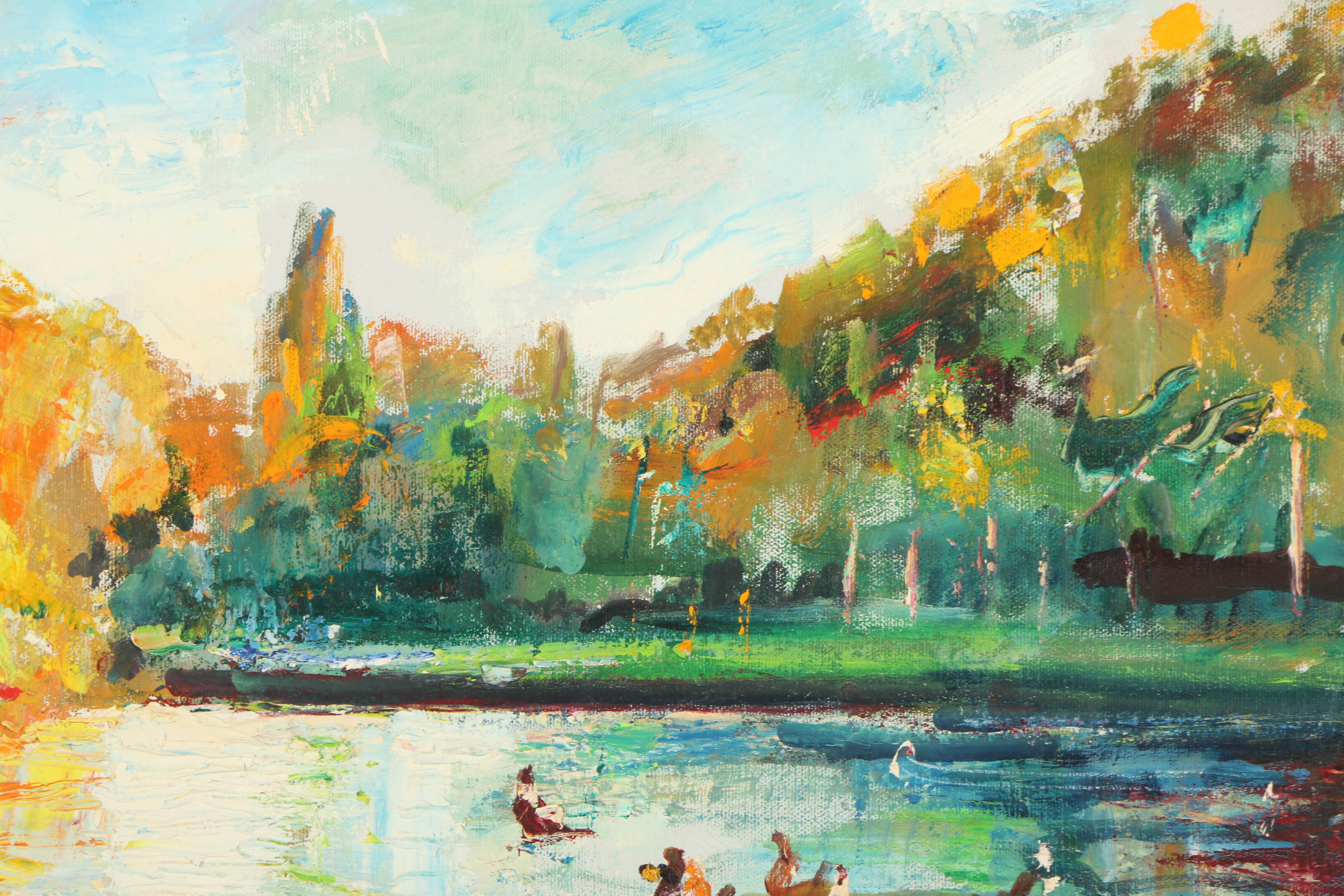 Oil Painting of an Autumnal Landscape