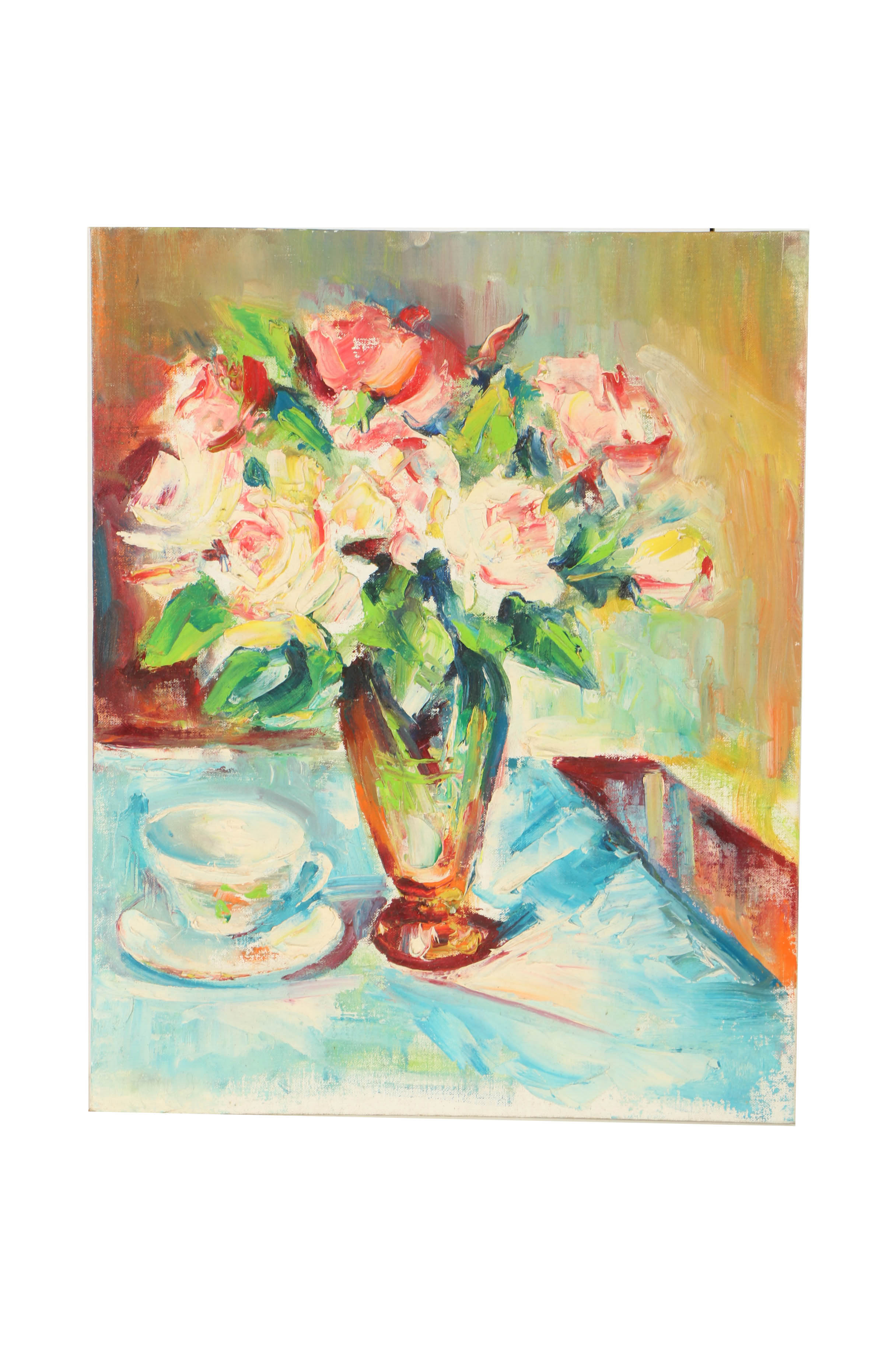 Two Oil Paintings Still Life