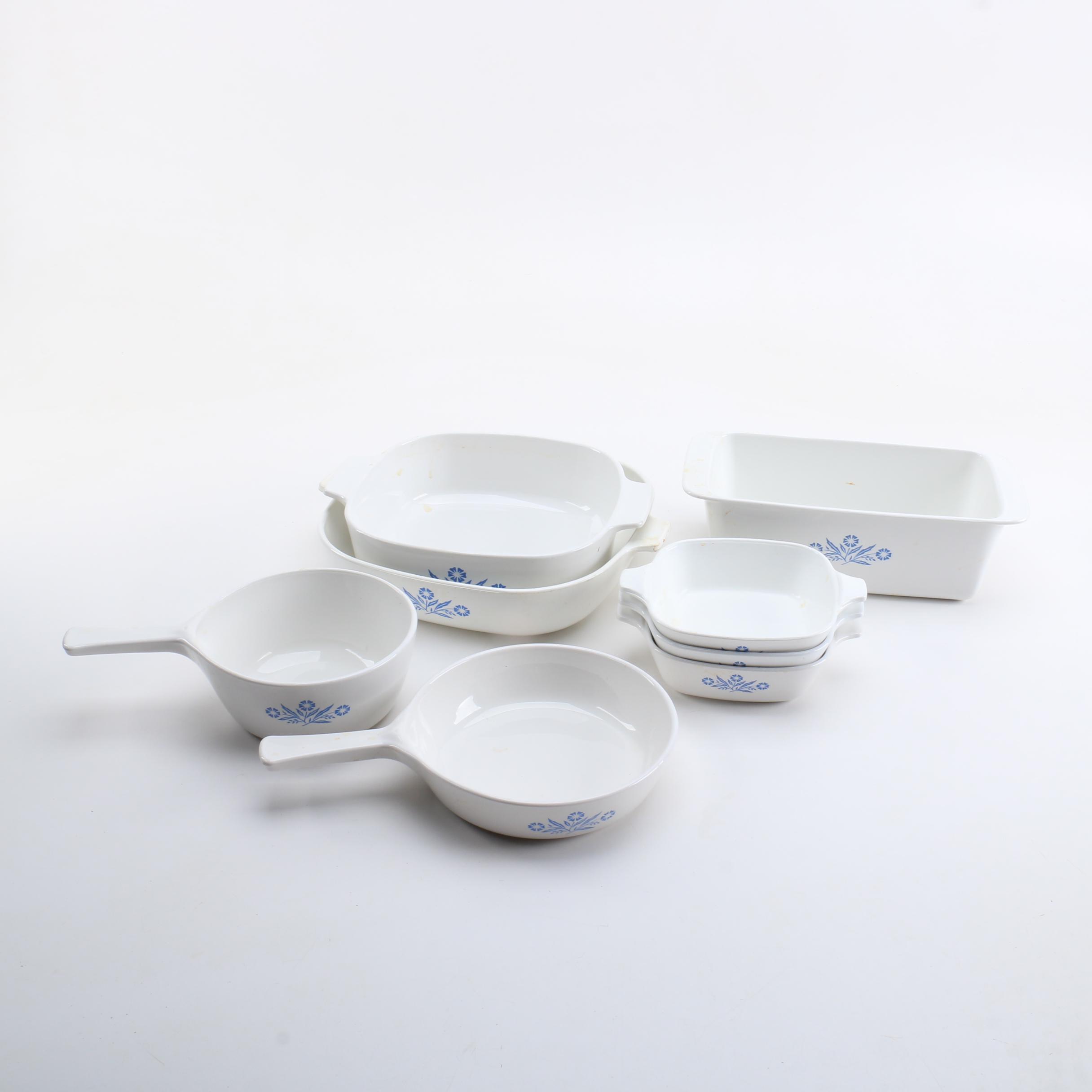 Vintage Corning Ware "Blue Cornflower" Cookware