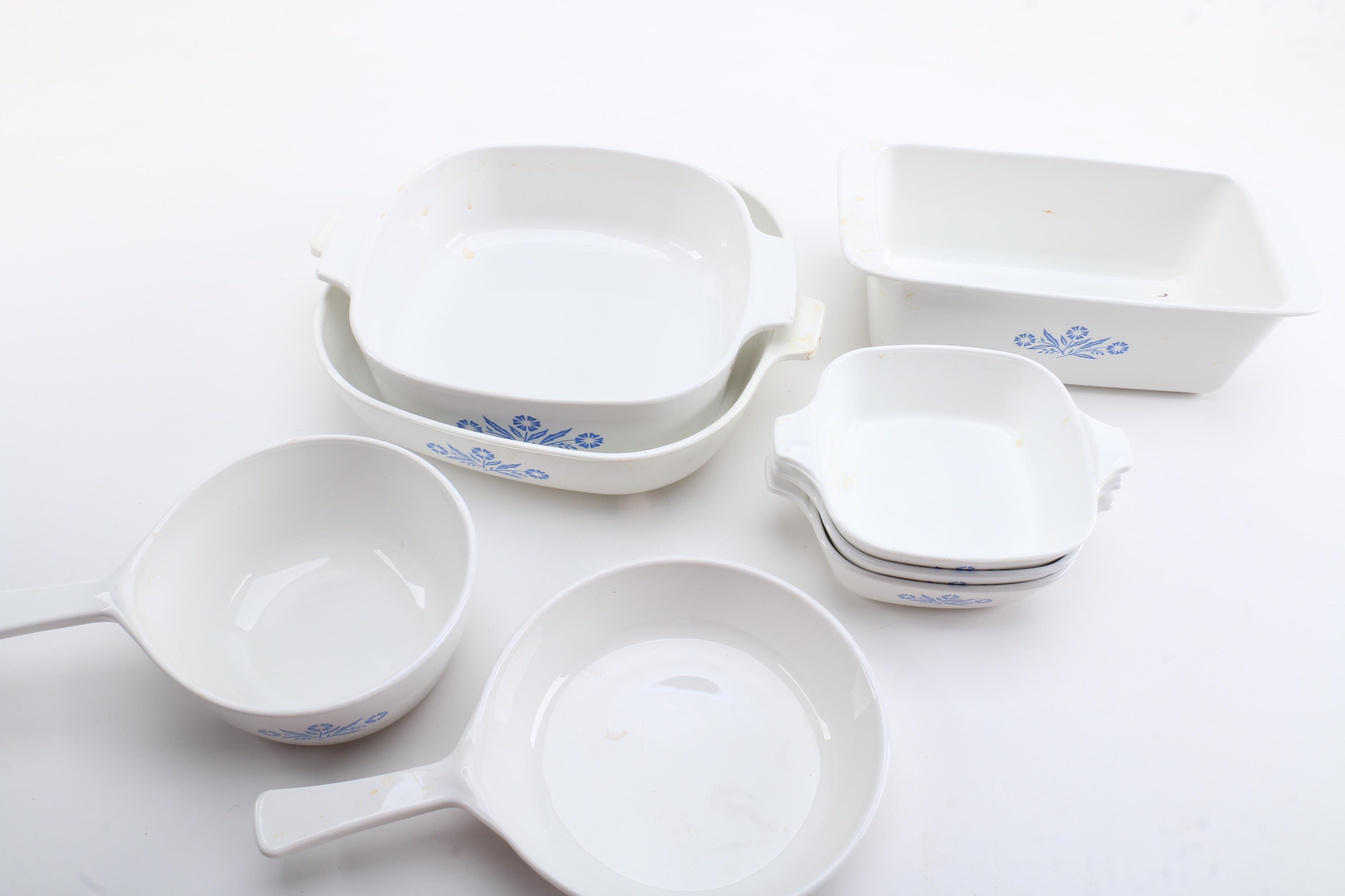 Vintage Corning Ware "Blue Cornflower" Cookware