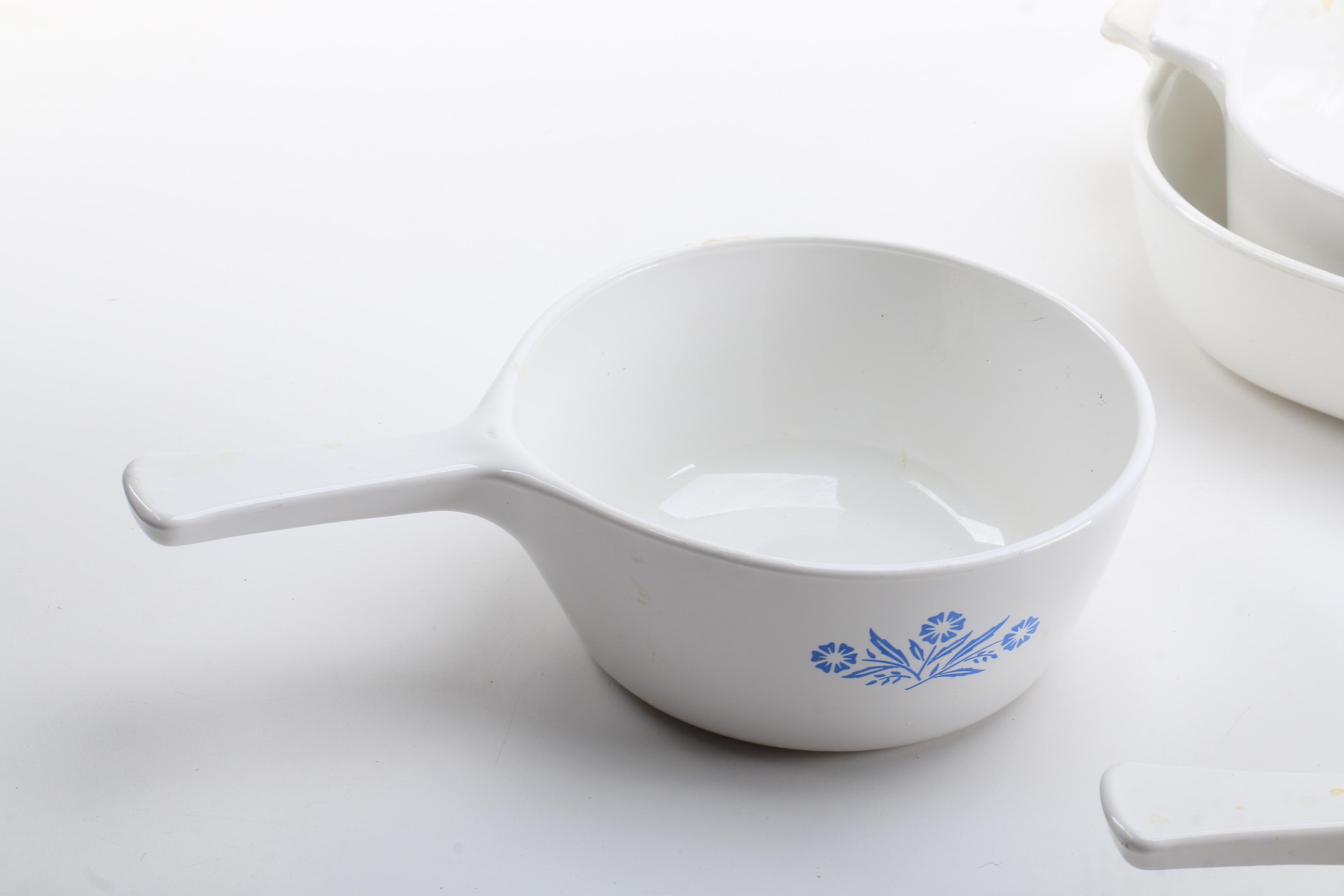Vintage Corning Ware "Blue Cornflower" Cookware