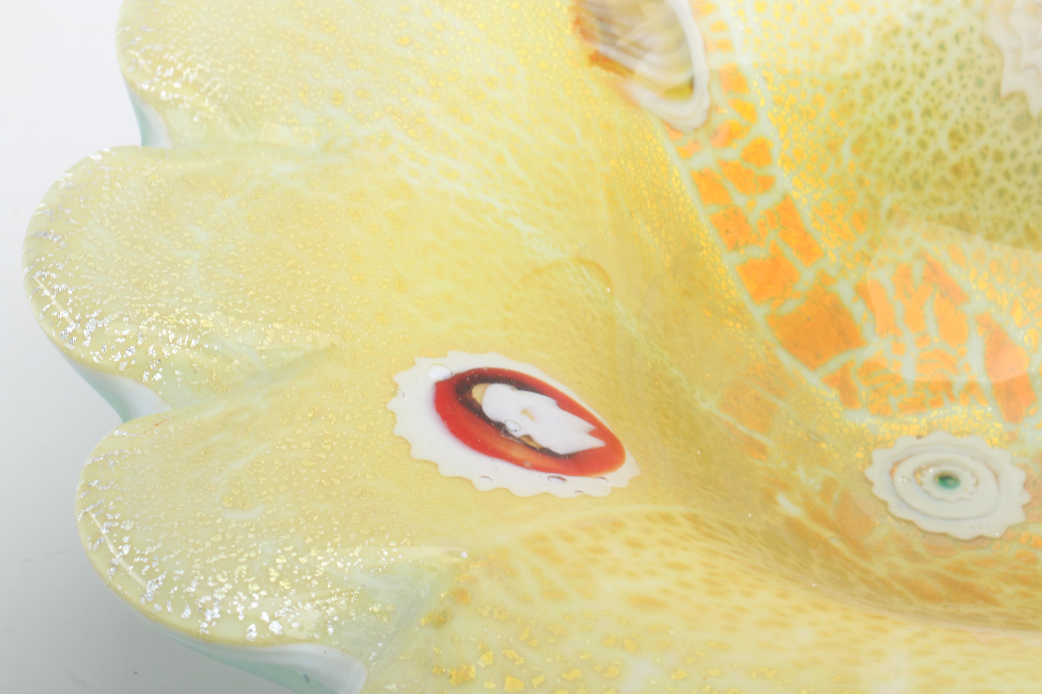 Floriform Art Glass Bowl