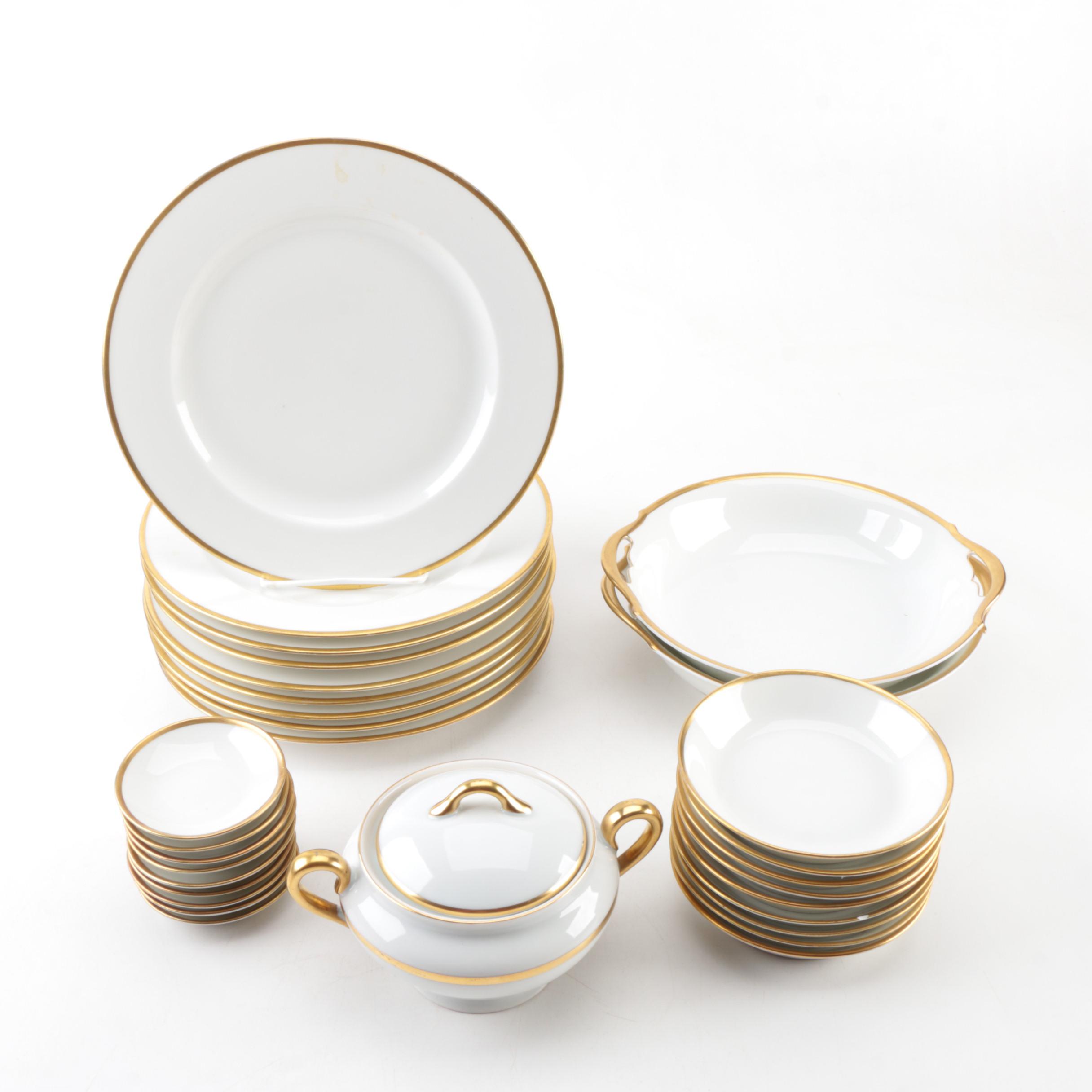 Tressemann & Vogt and Vignaud Freres Limoges Porcelain Dinnerware