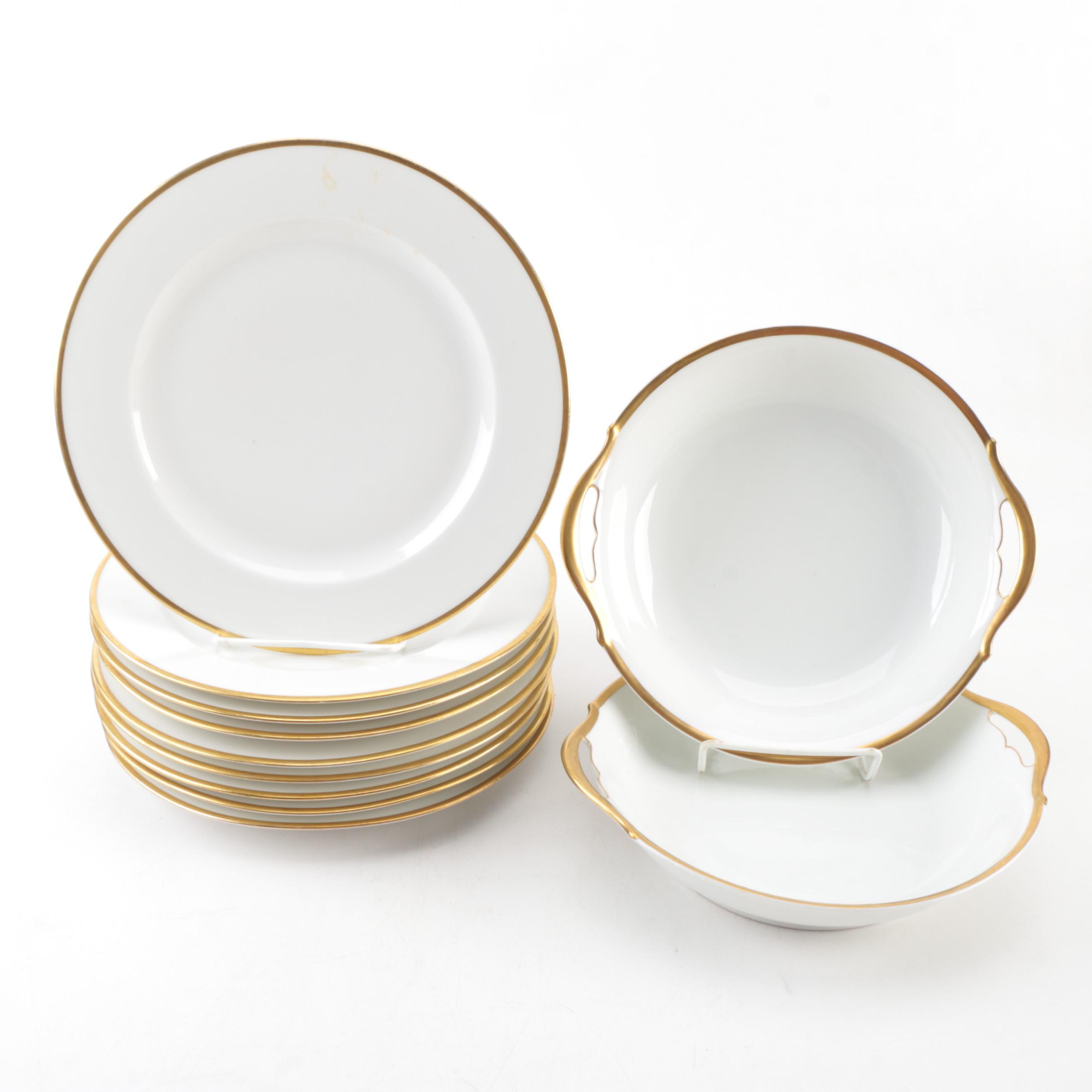 Tressemann & Vogt and Vignaud Freres Limoges Porcelain Dinnerware