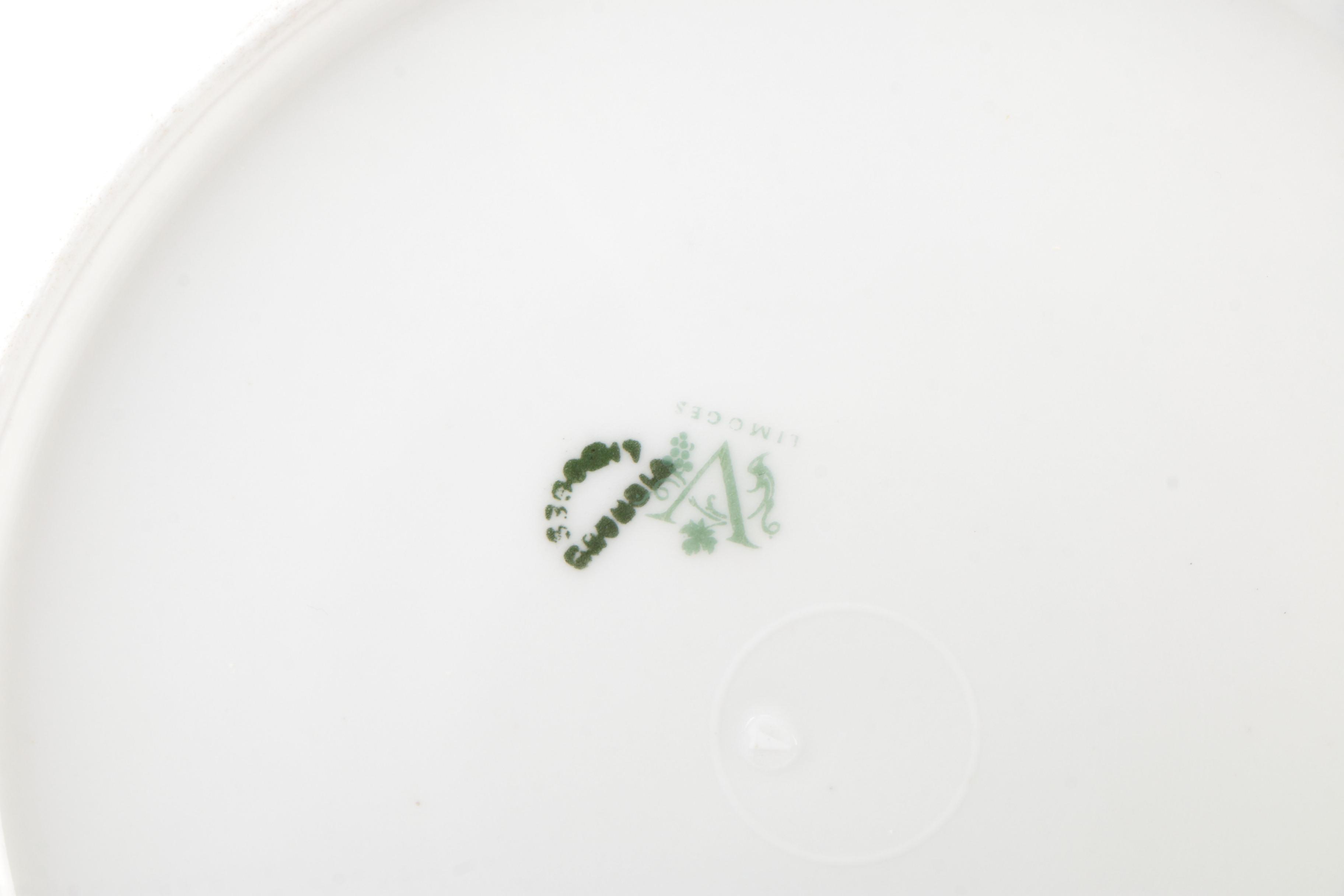 Tressemann & Vogt and Vignaud Freres Limoges Porcelain Dinnerware