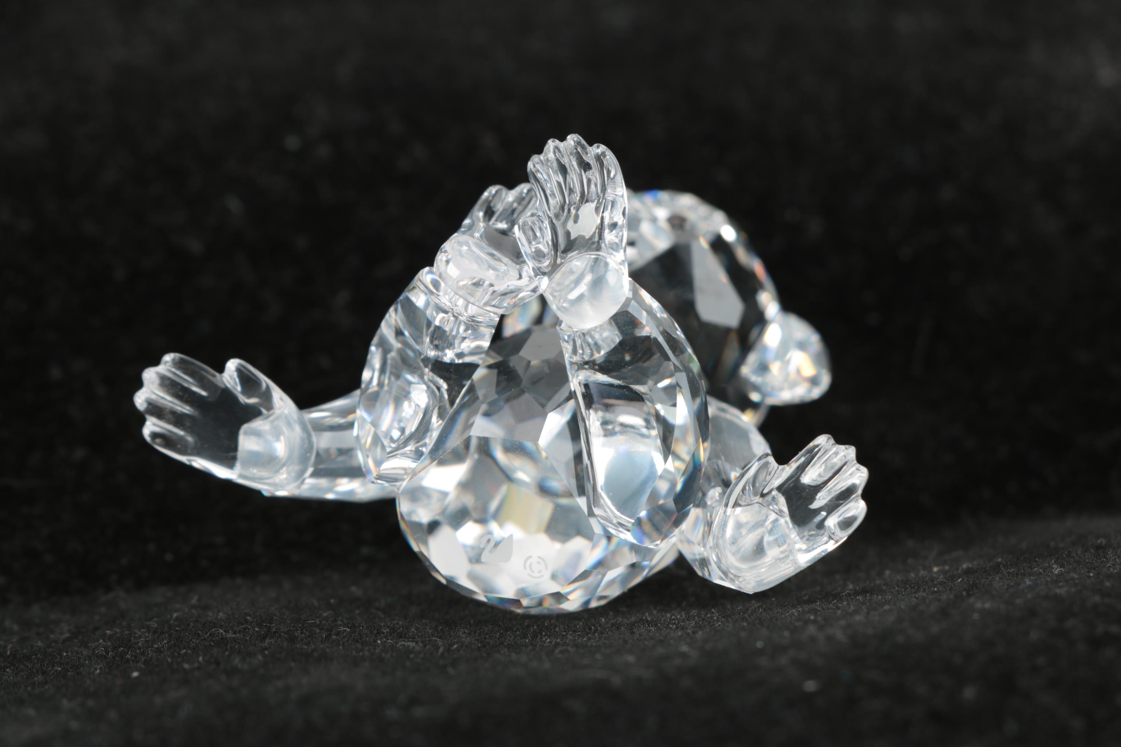 Swarovski Crystal Monkey Figurine