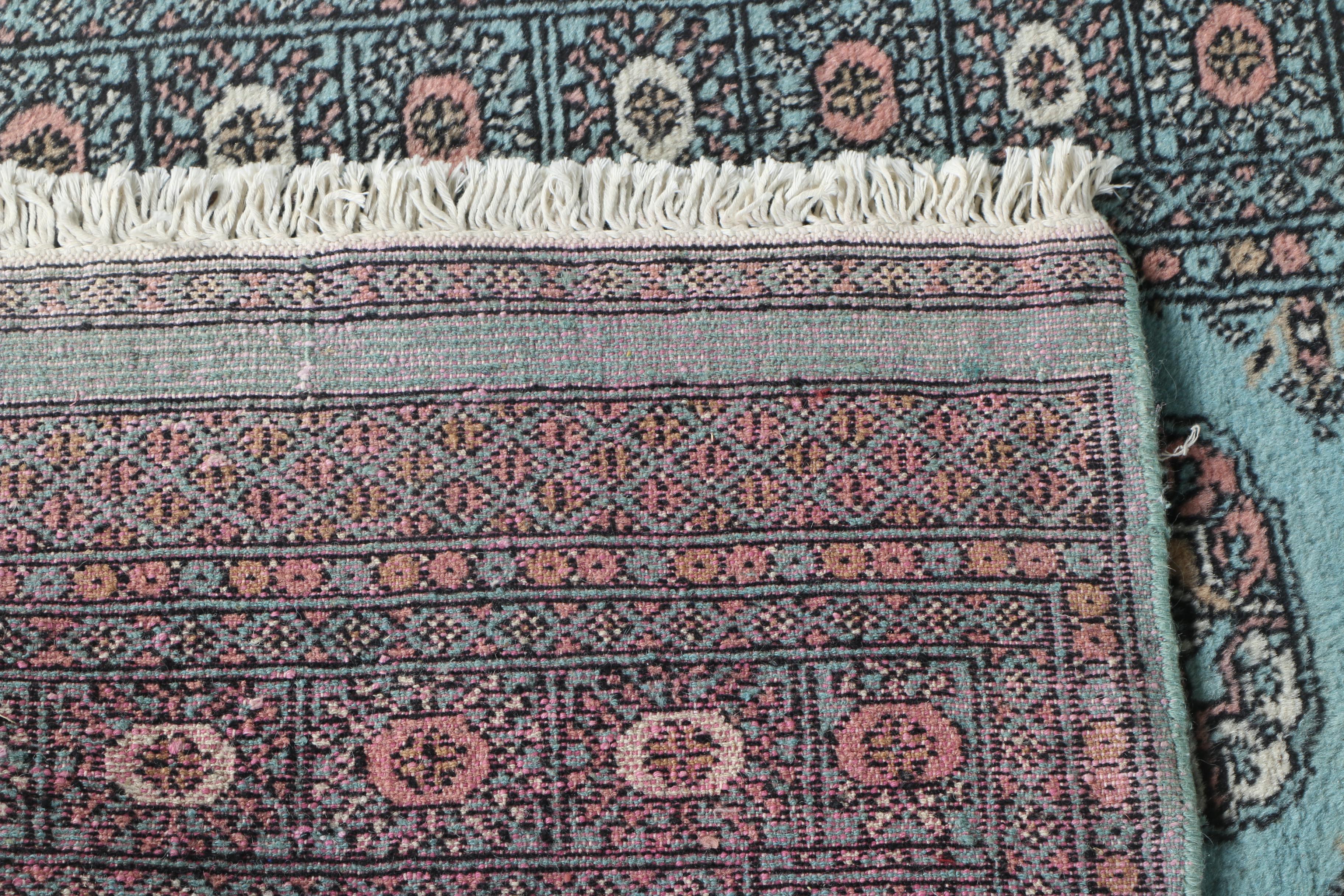 Hand-Knotted Bokhara Area Rug