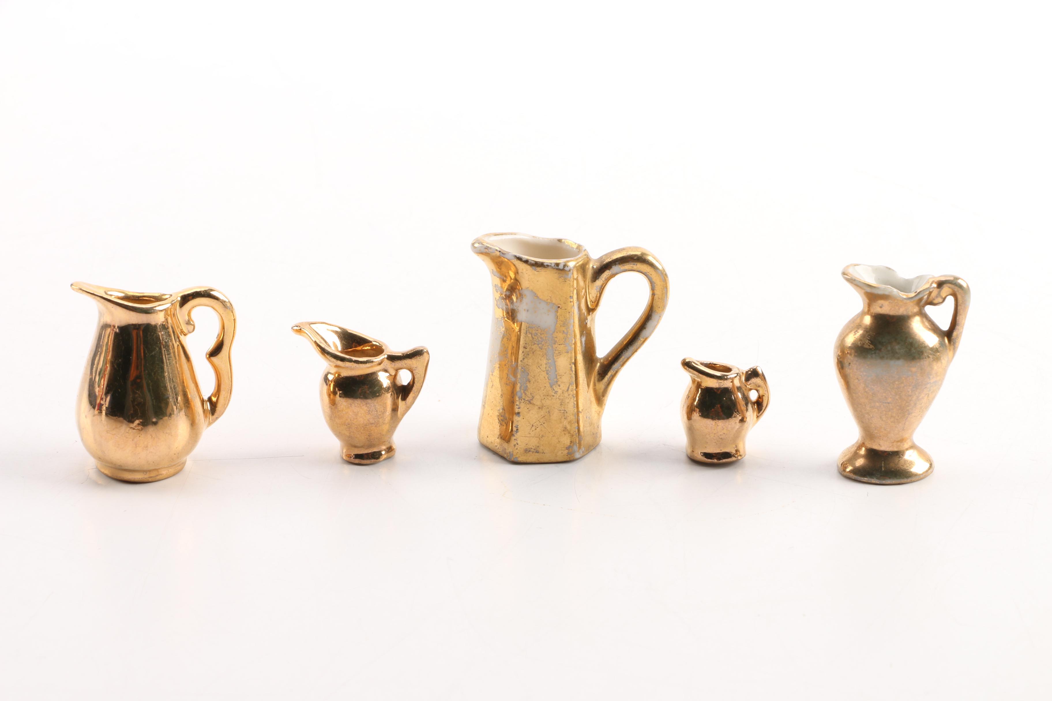 Miniature Doll House Decor Featuring Limoges, EME, Delfts and More