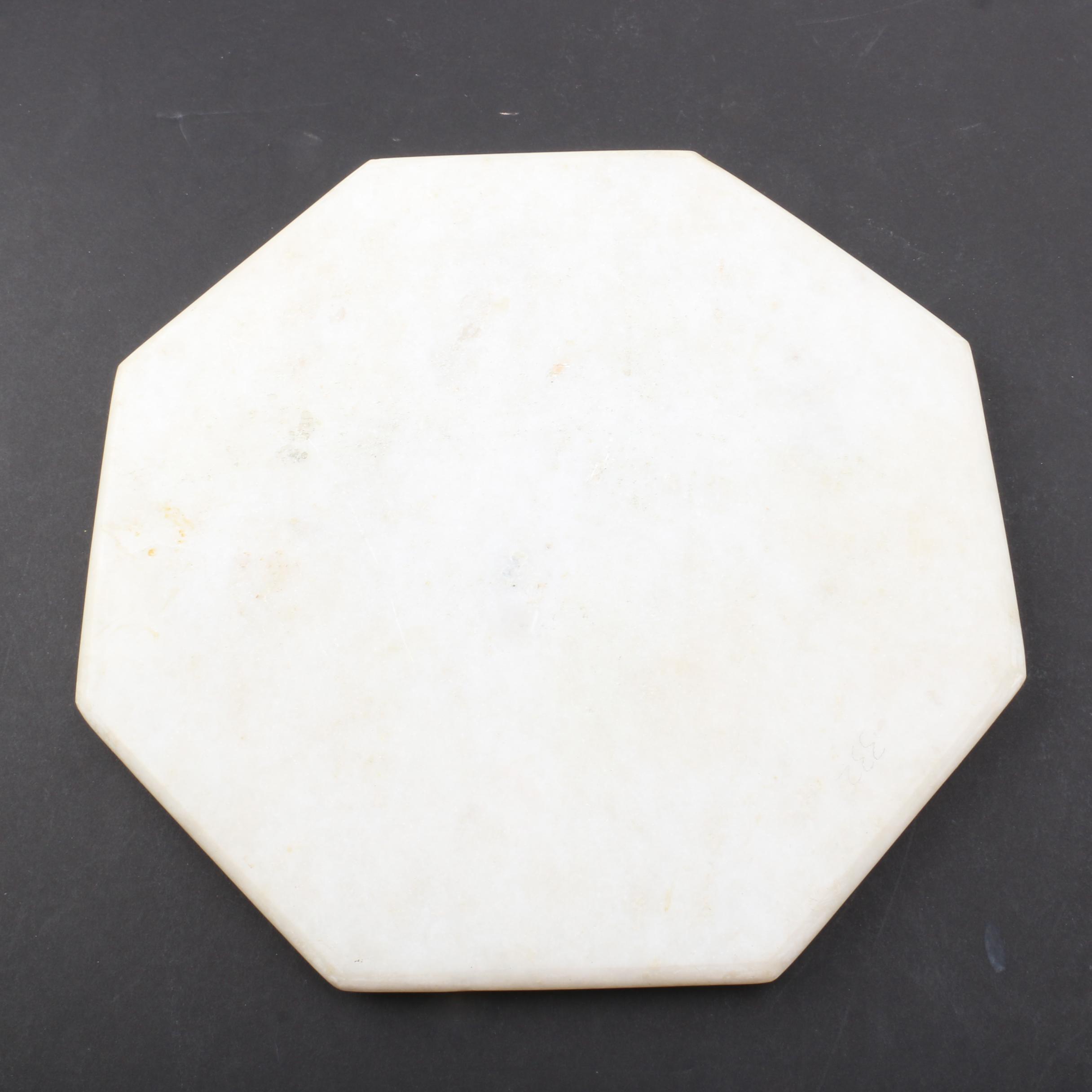 Pietra Dura Inlaid Marble Plaque with Stand