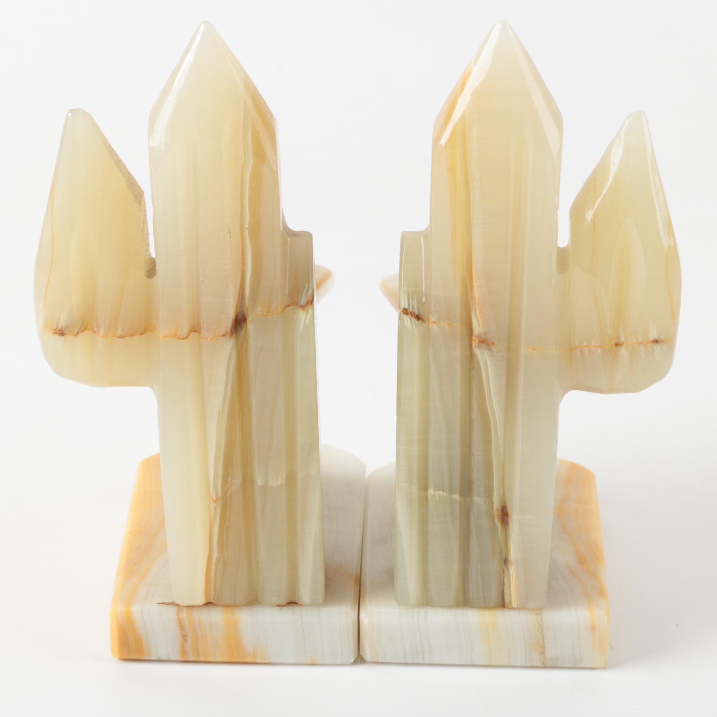 Banded Calcite Bookends