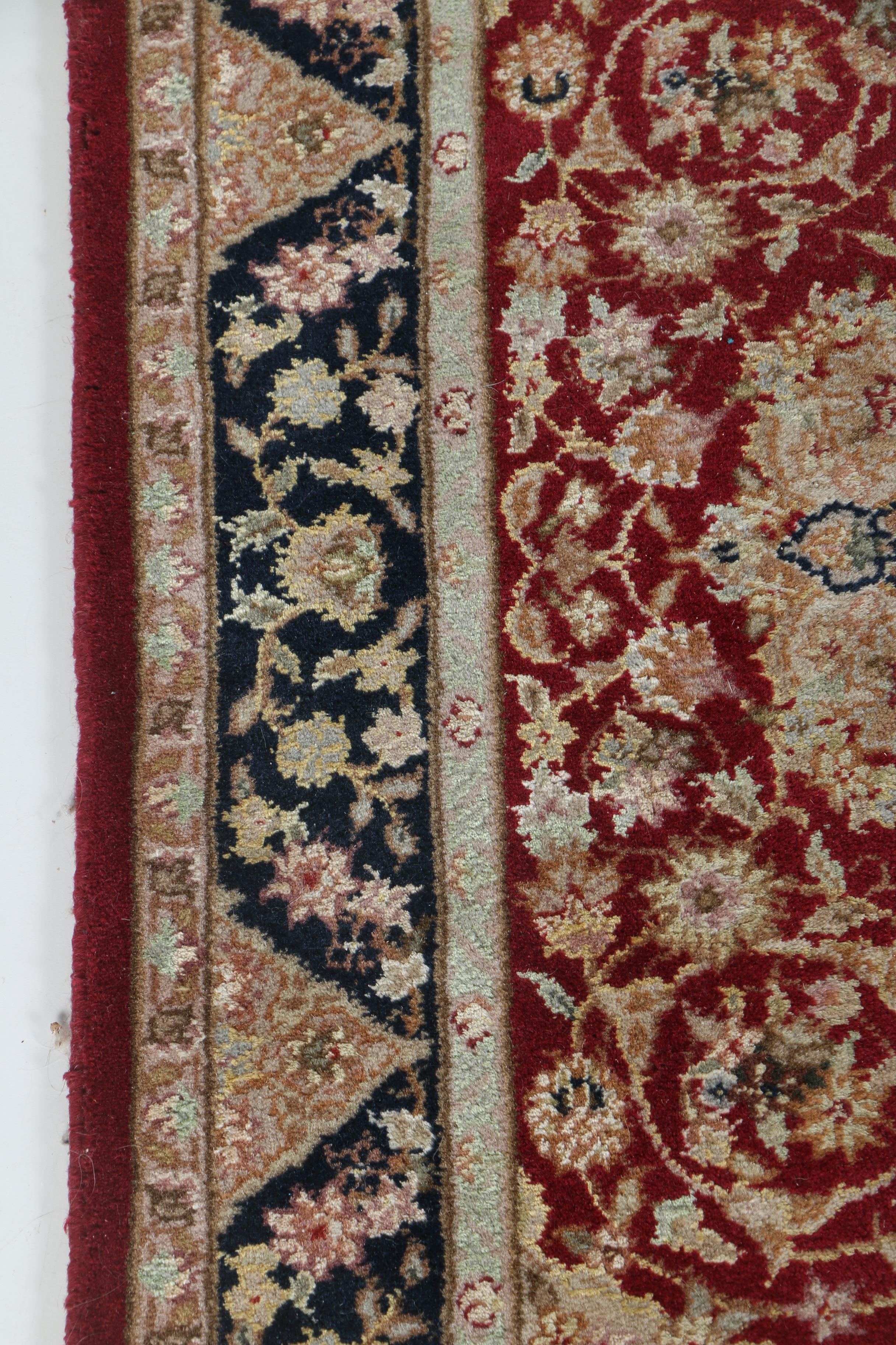 Hand-Knotted Sino-Persian Wool and Silk Accent Rugs