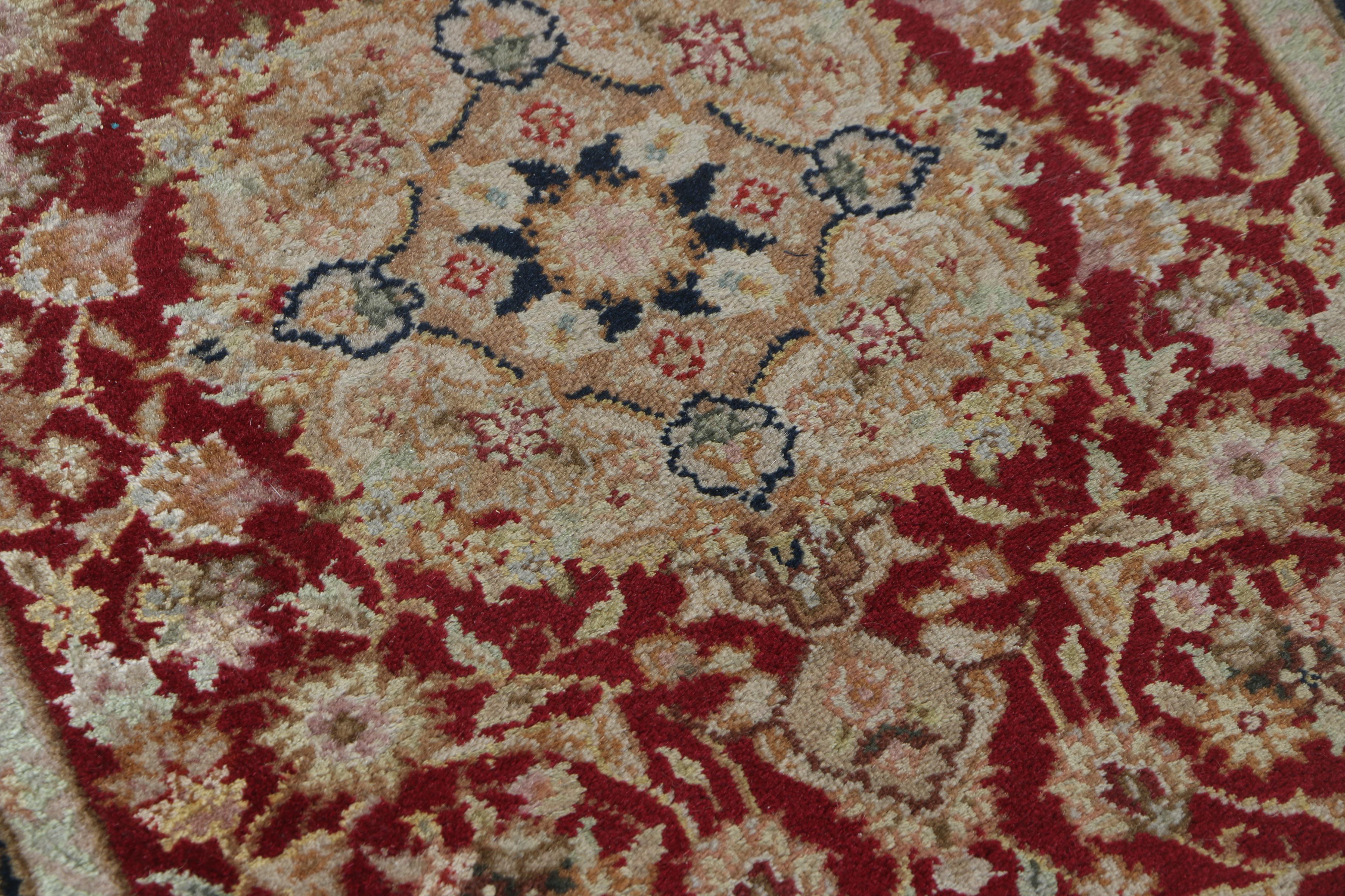 Hand-Knotted Sino-Persian Wool and Silk Accent Rugs