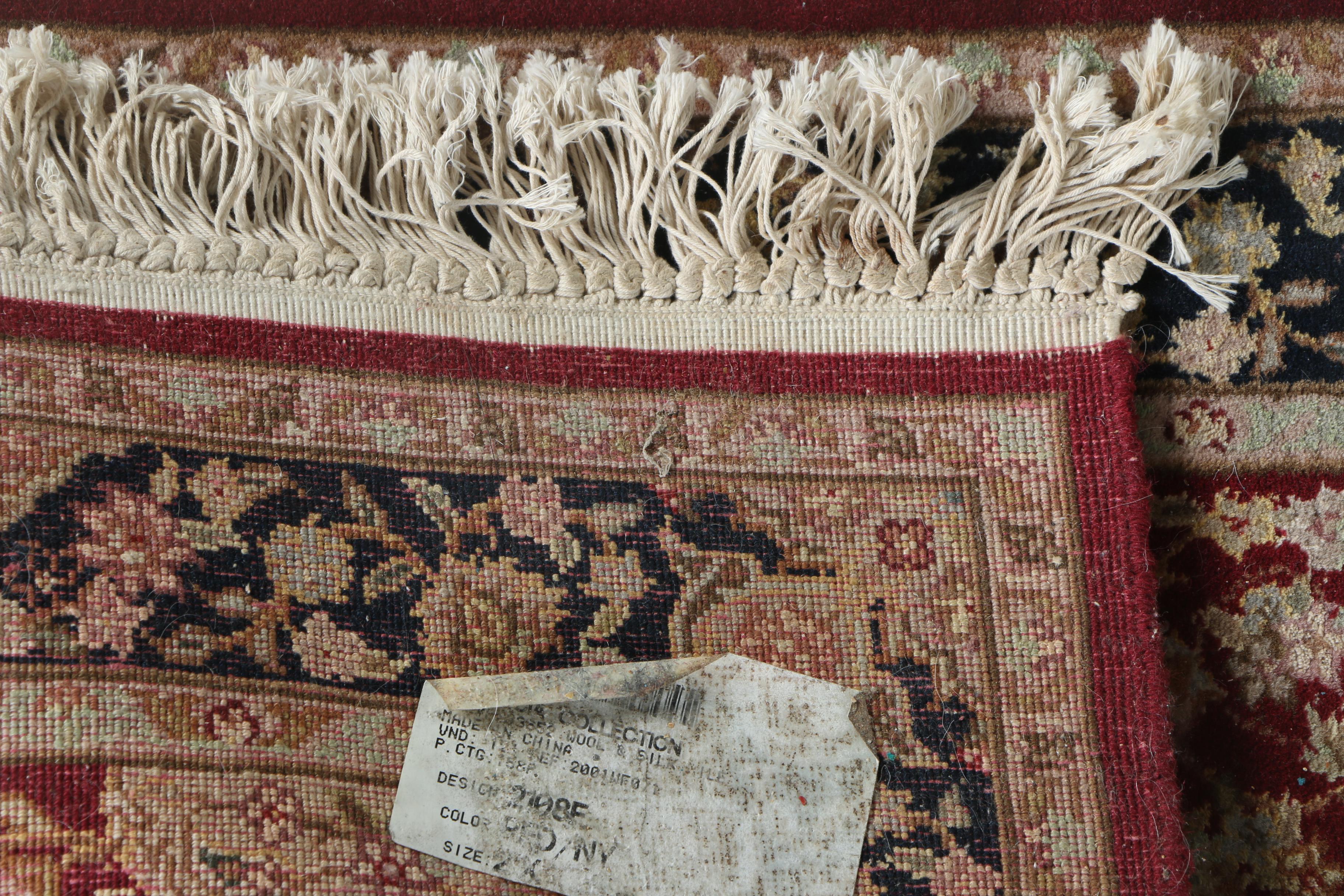 Hand-Knotted Sino-Persian Wool and Silk Accent Rugs