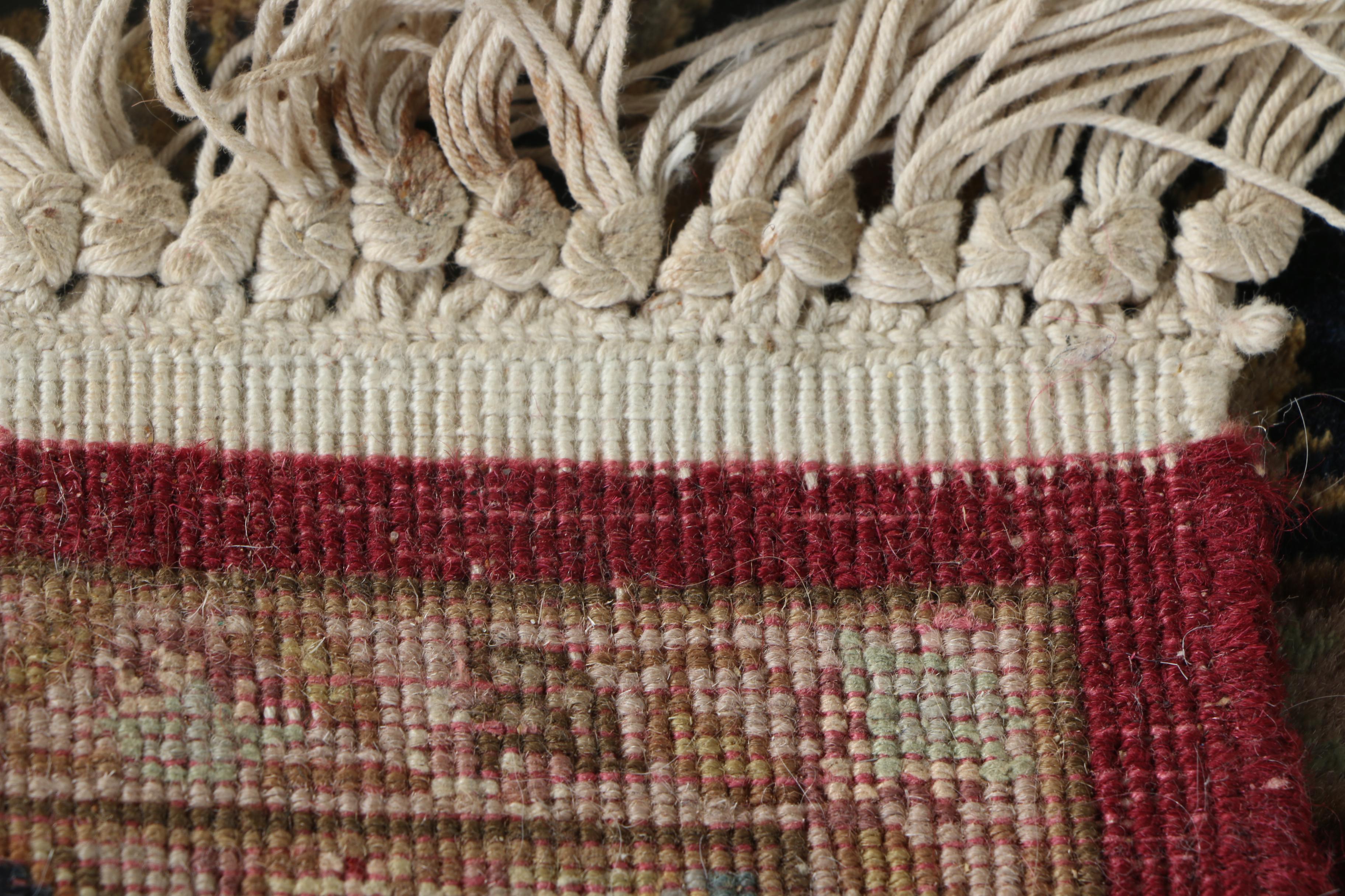 Hand-Knotted Sino-Persian Wool and Silk Accent Rugs