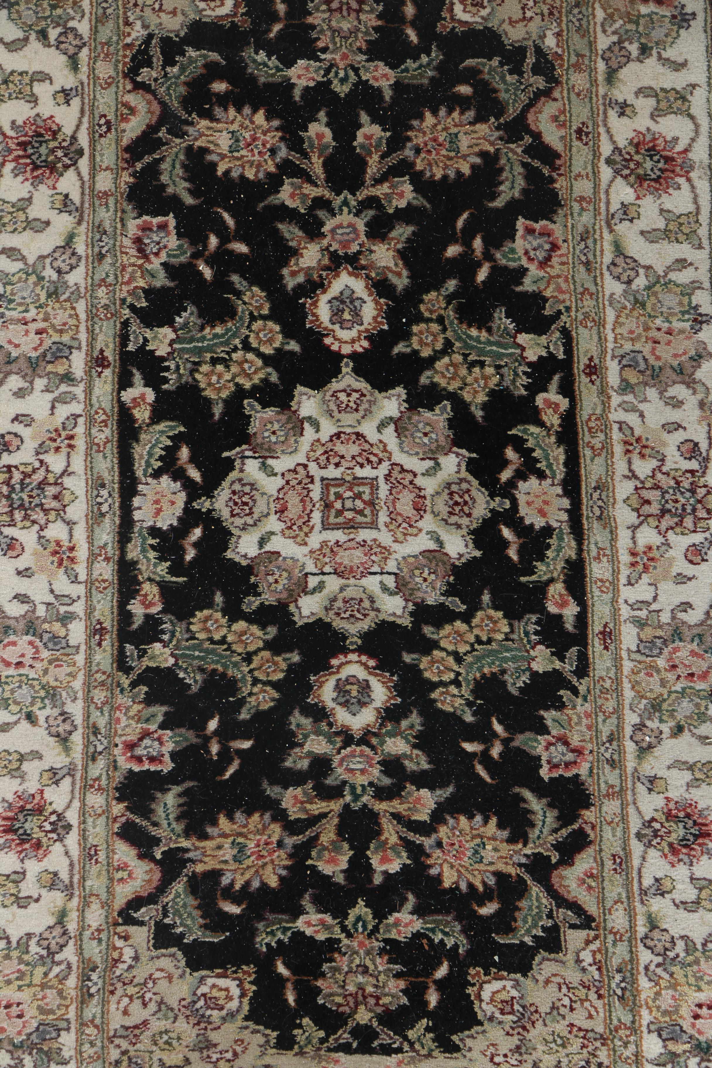 Hand-Knotted Sino-Persian Wool and Silk Accent Rugs