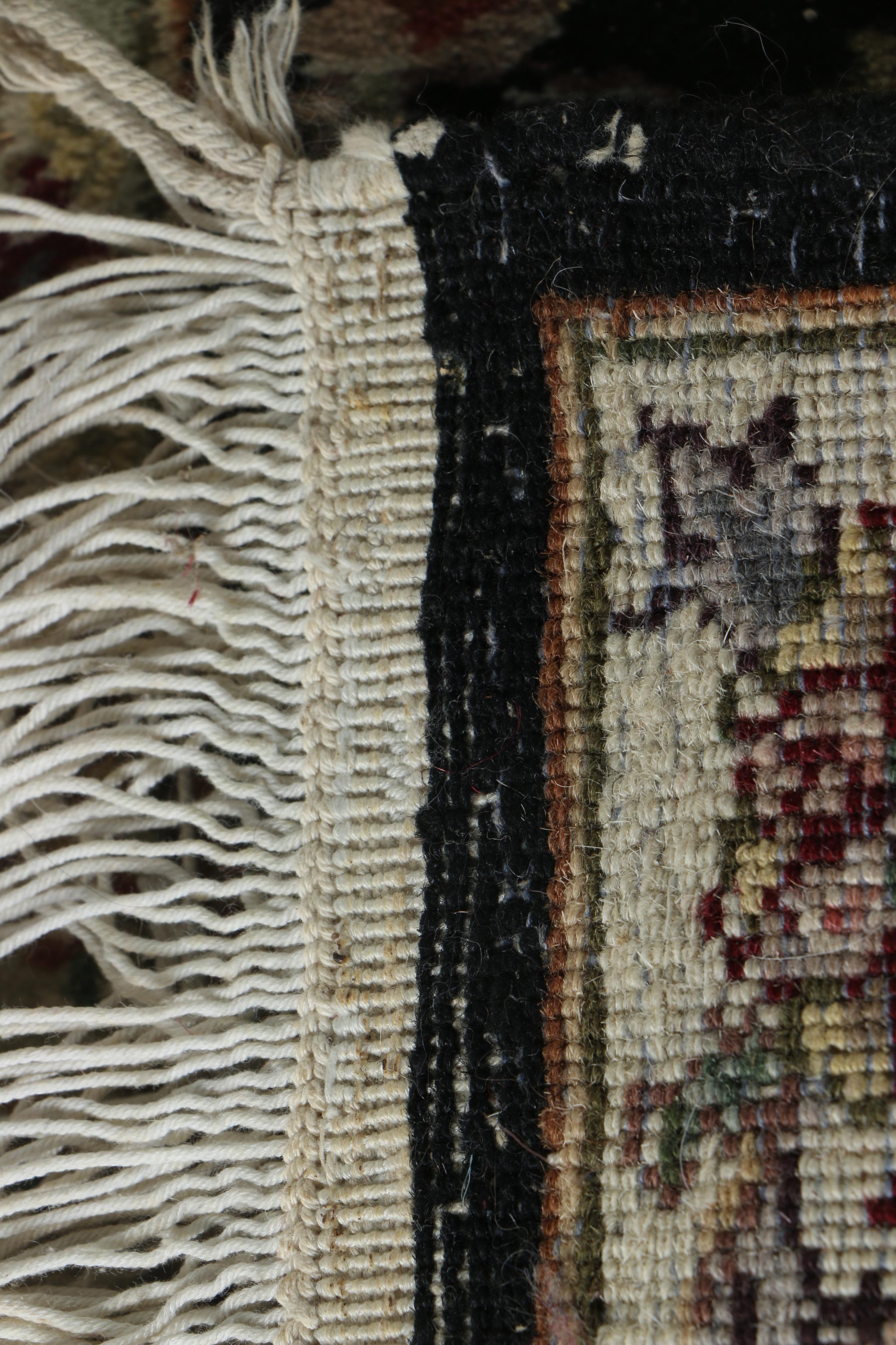 Hand-Knotted Sino-Persian Wool and Silk Accent Rugs