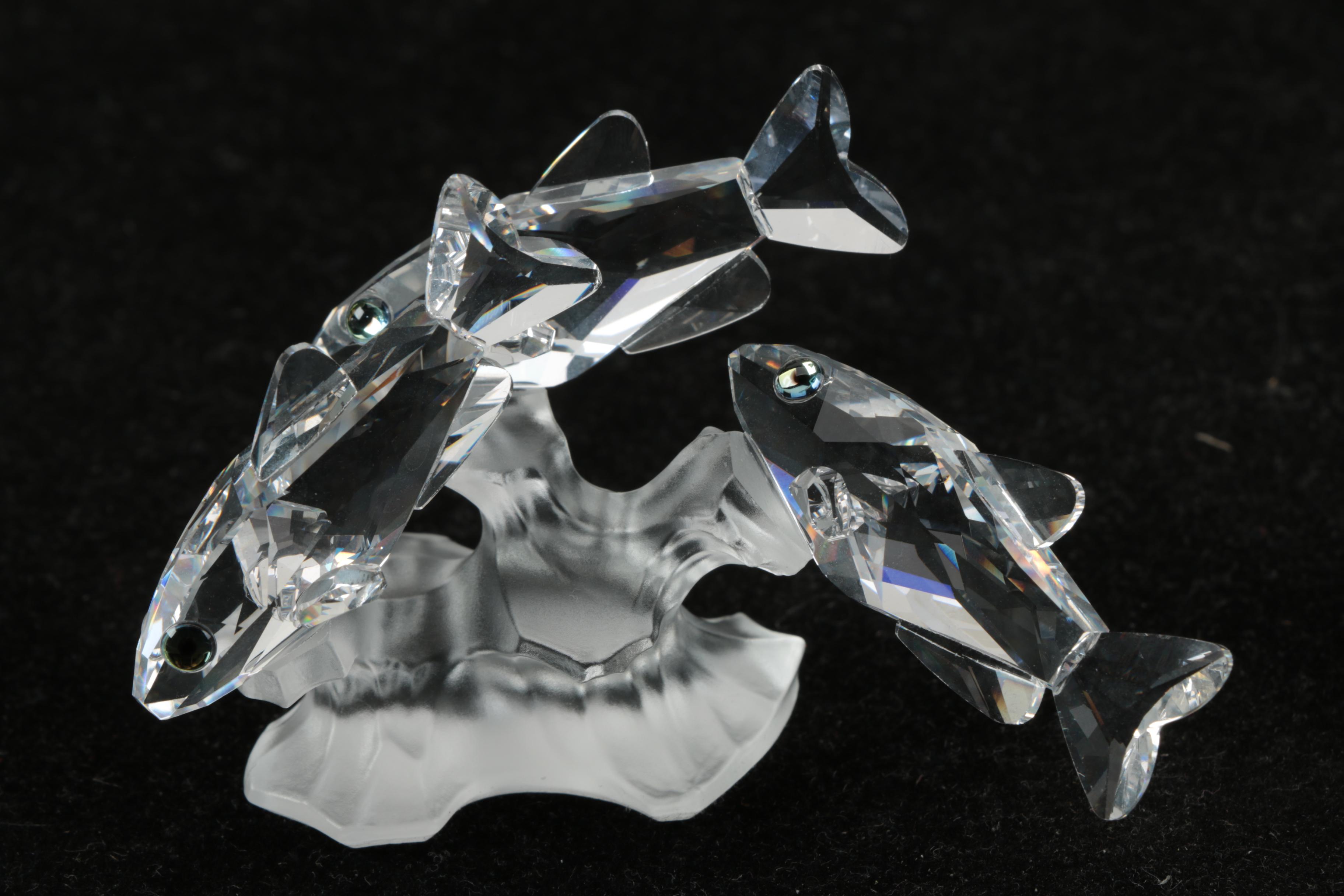 Pair of Swarovski Crystal Figurines