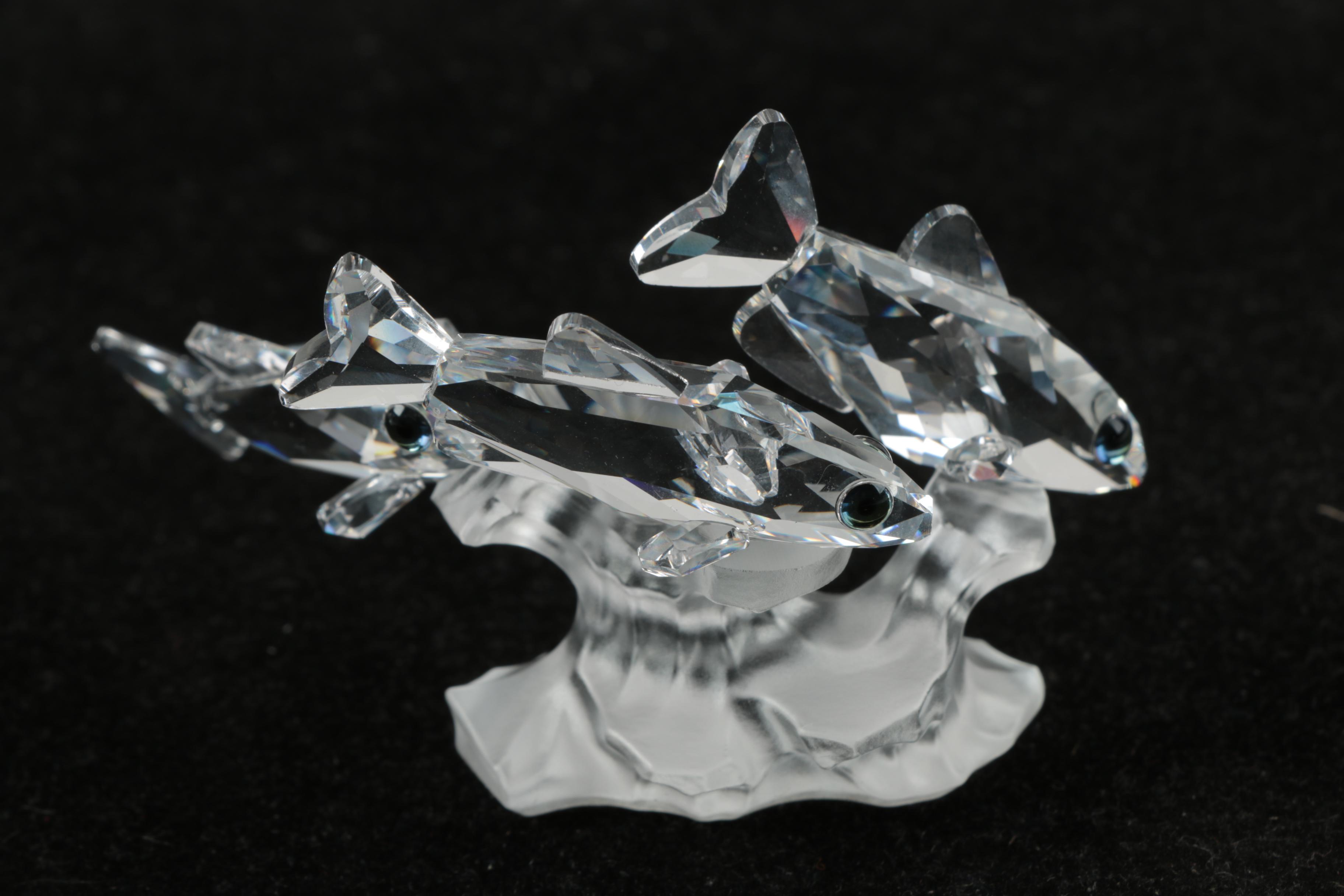 Pair of Swarovski Crystal Figurines