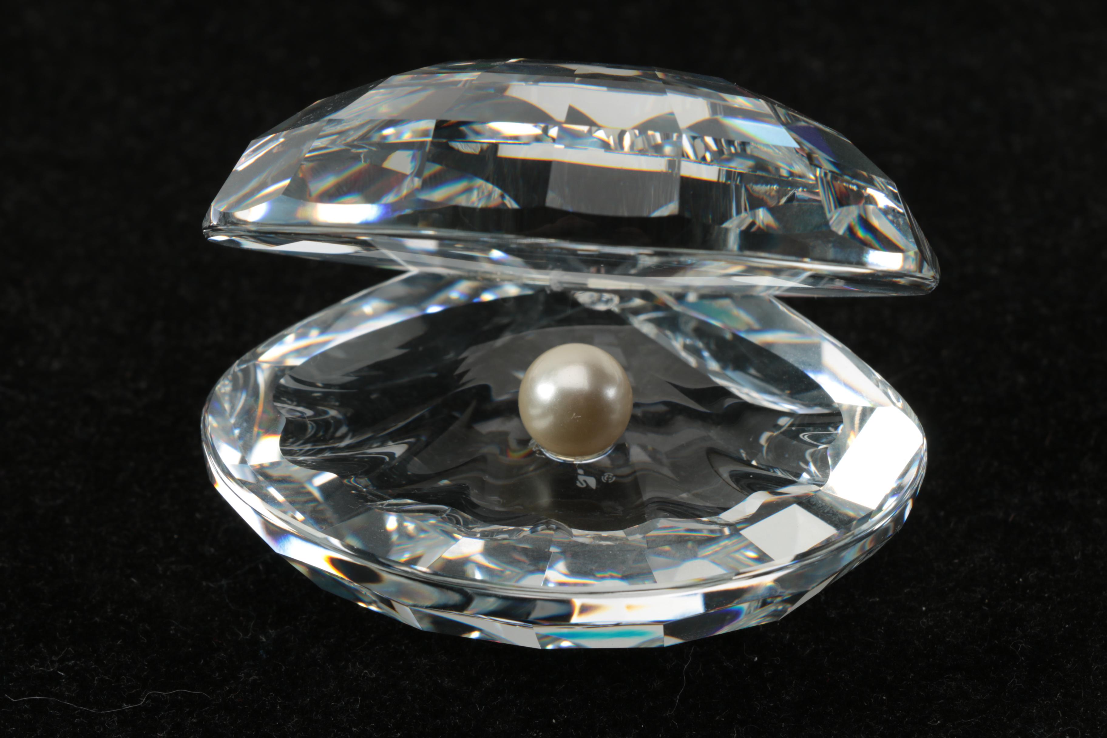 Pair of Swarovski Crystal Figurines